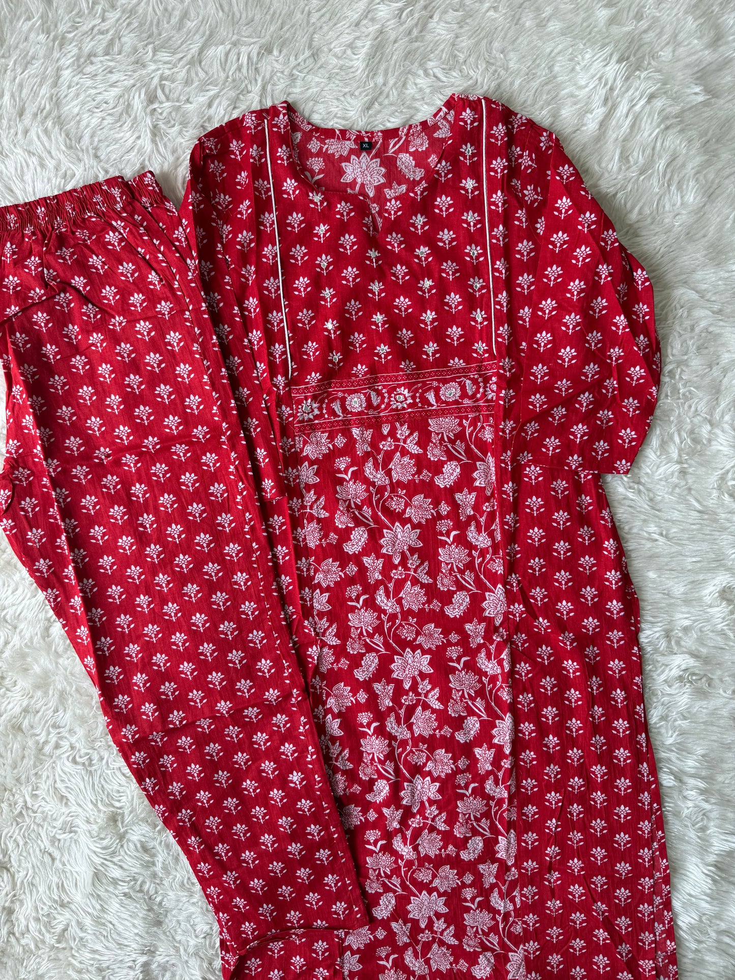 Pure Cotton Kurti Pant Set