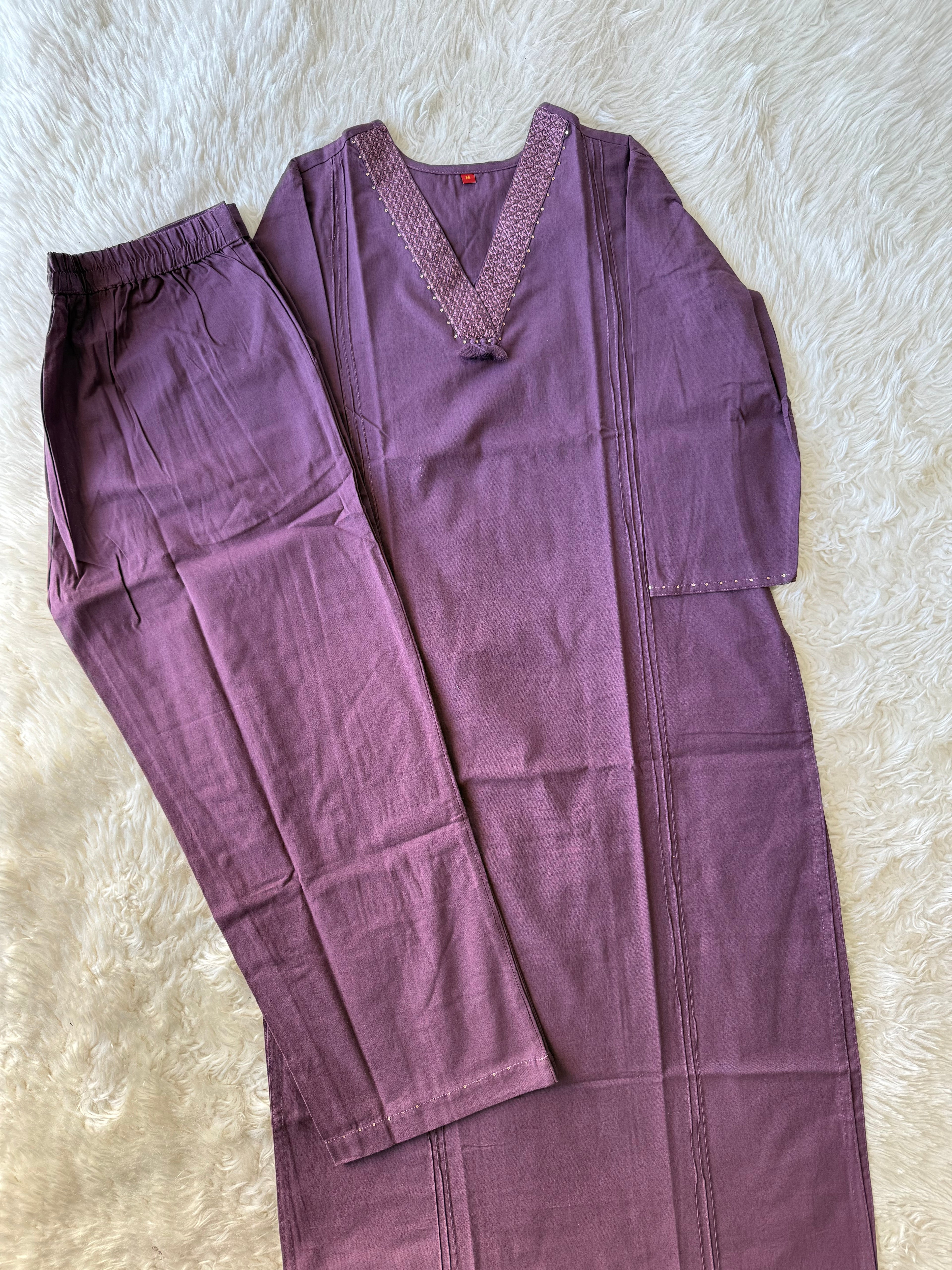 Premium Khadi Cotton Kurti Pant Set