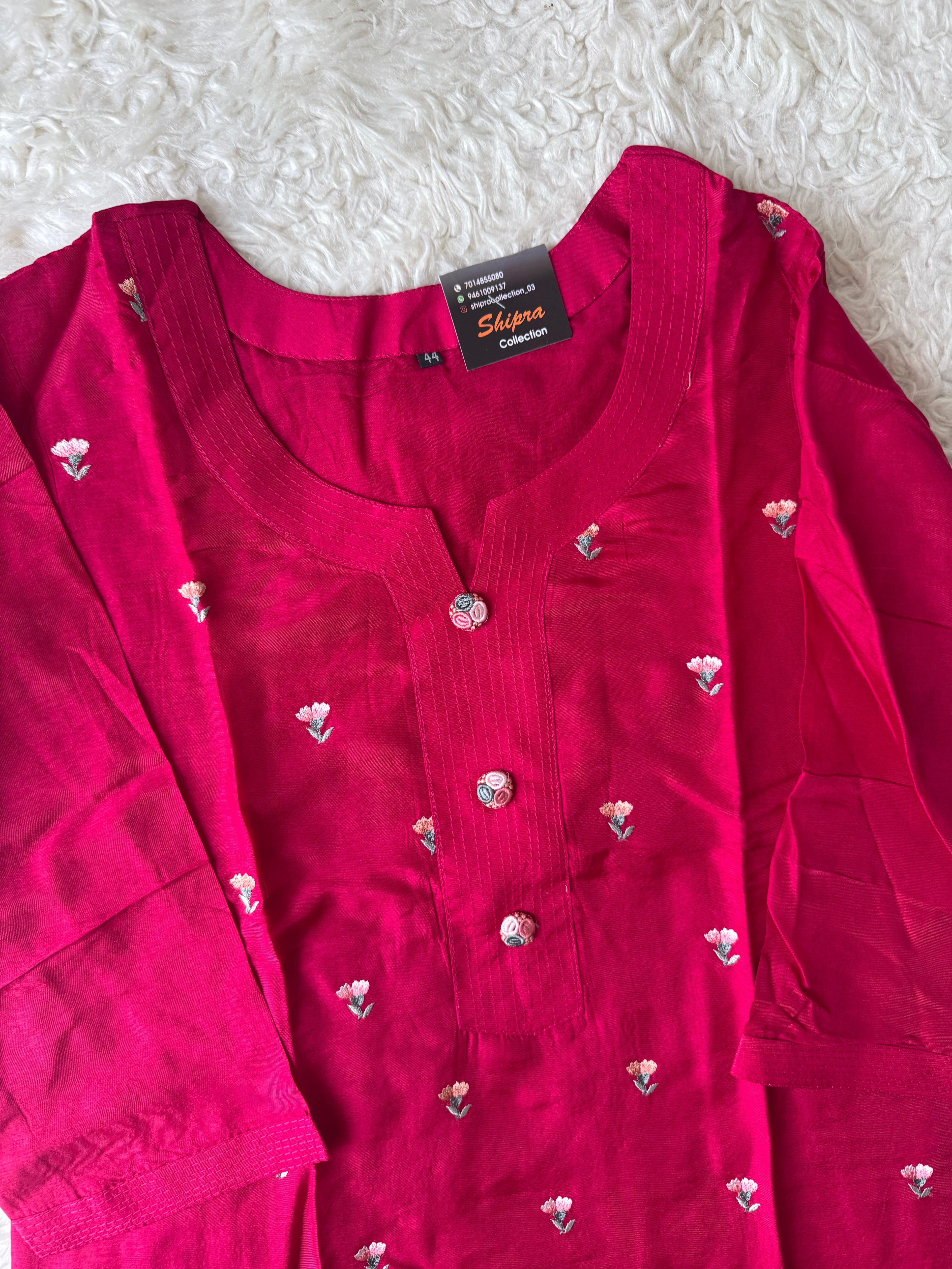 Dola Silk Kurti Pant Dupatta Set