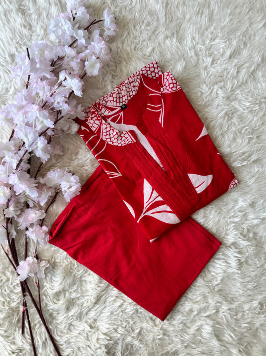 Cotton Kurti Pant Set