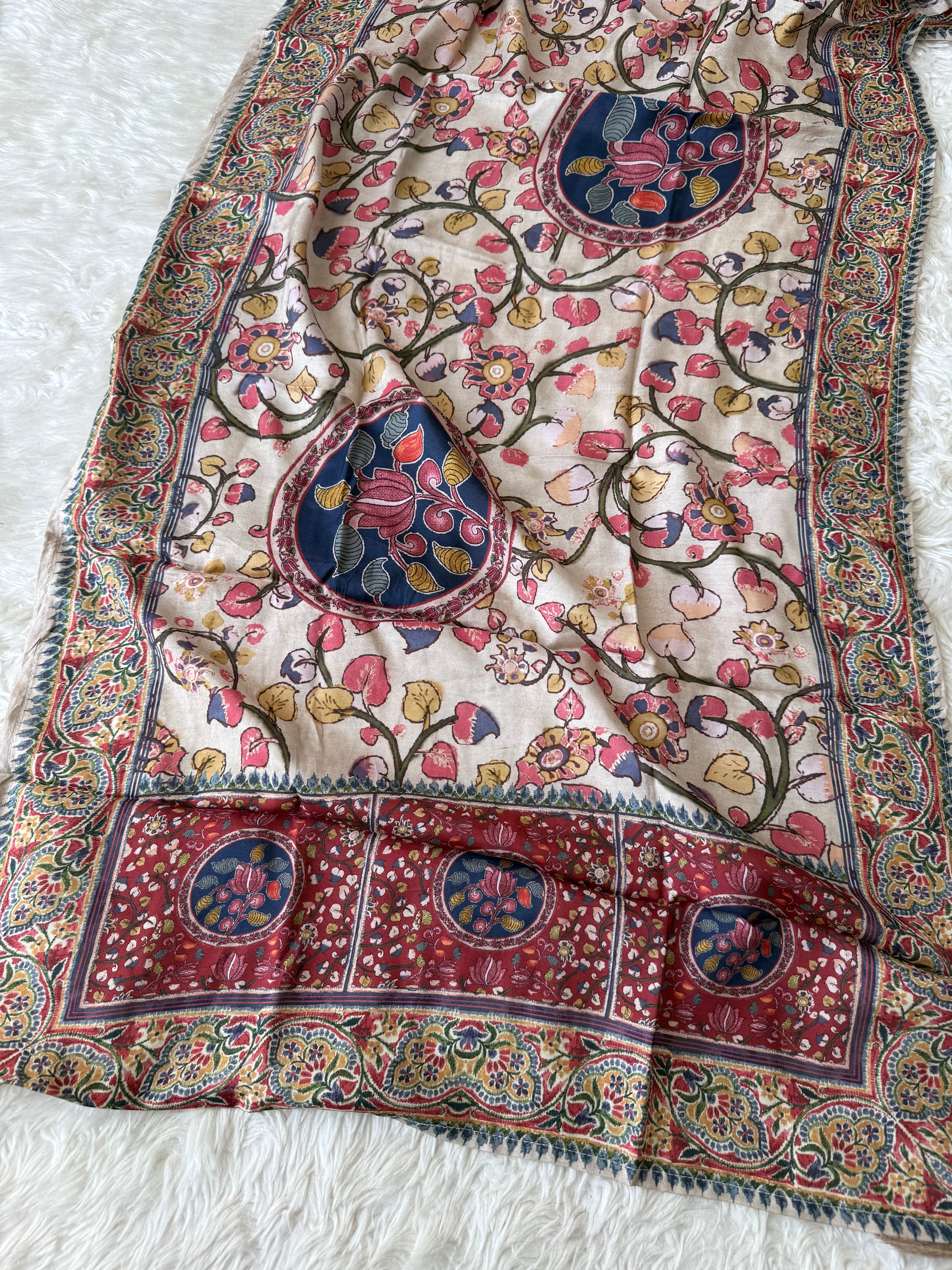 Premium Muslin Silk Kurti Pant Dupatta Set