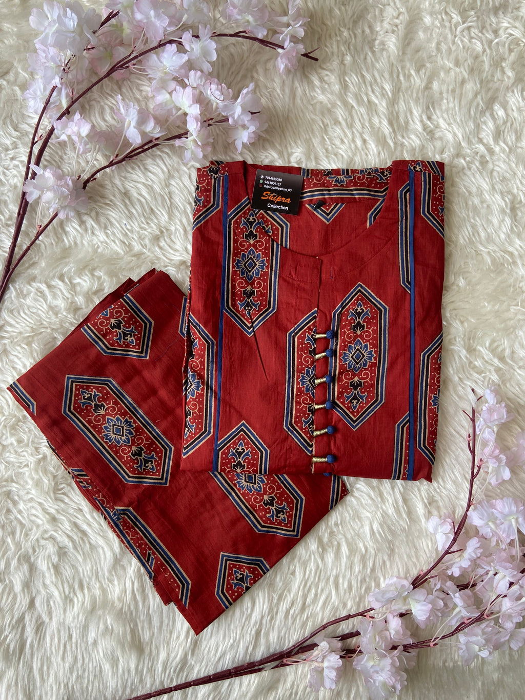 Premium Cotton Kurti Plazo Set