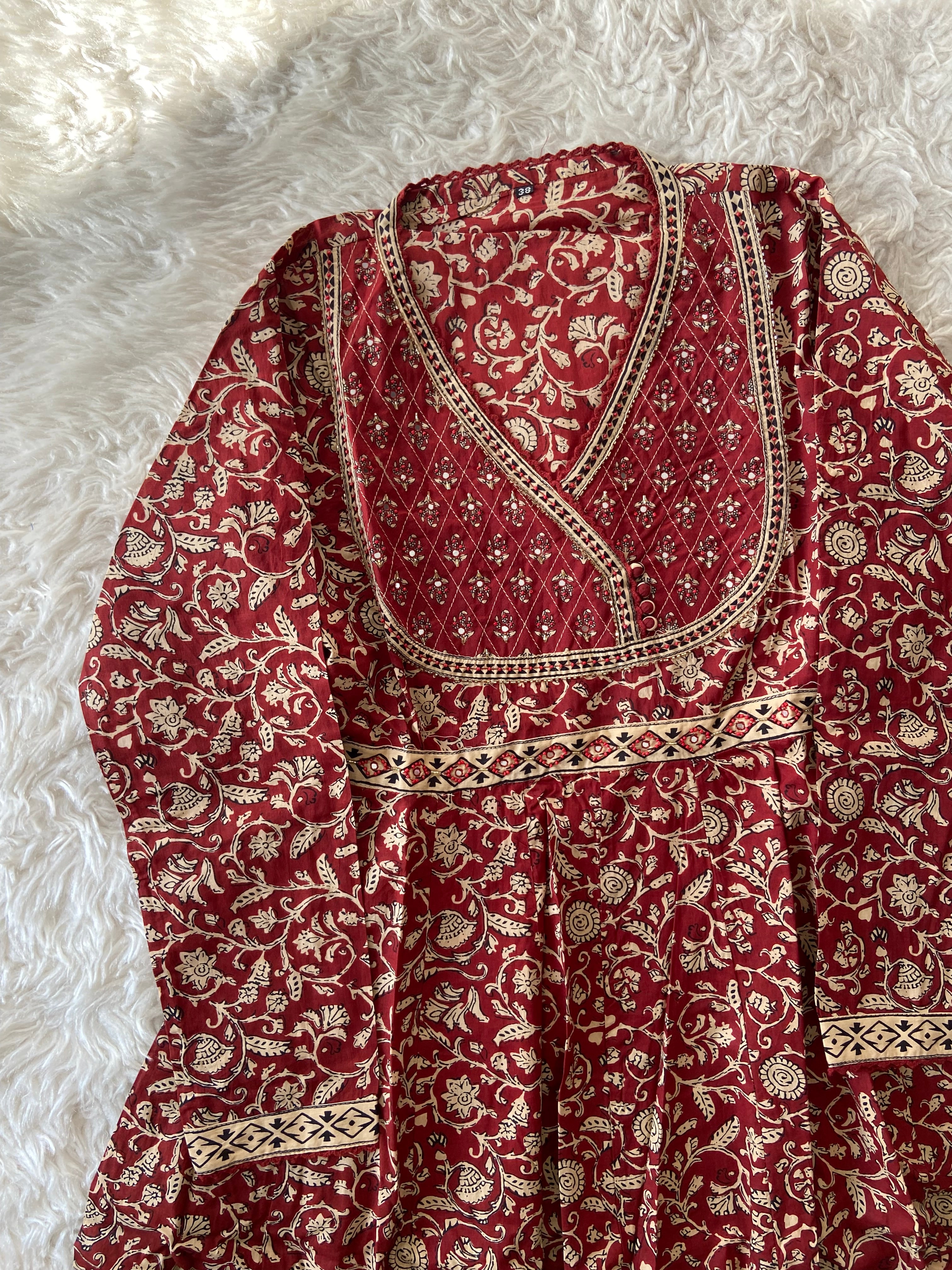 Premium Cotton Flare Kurti