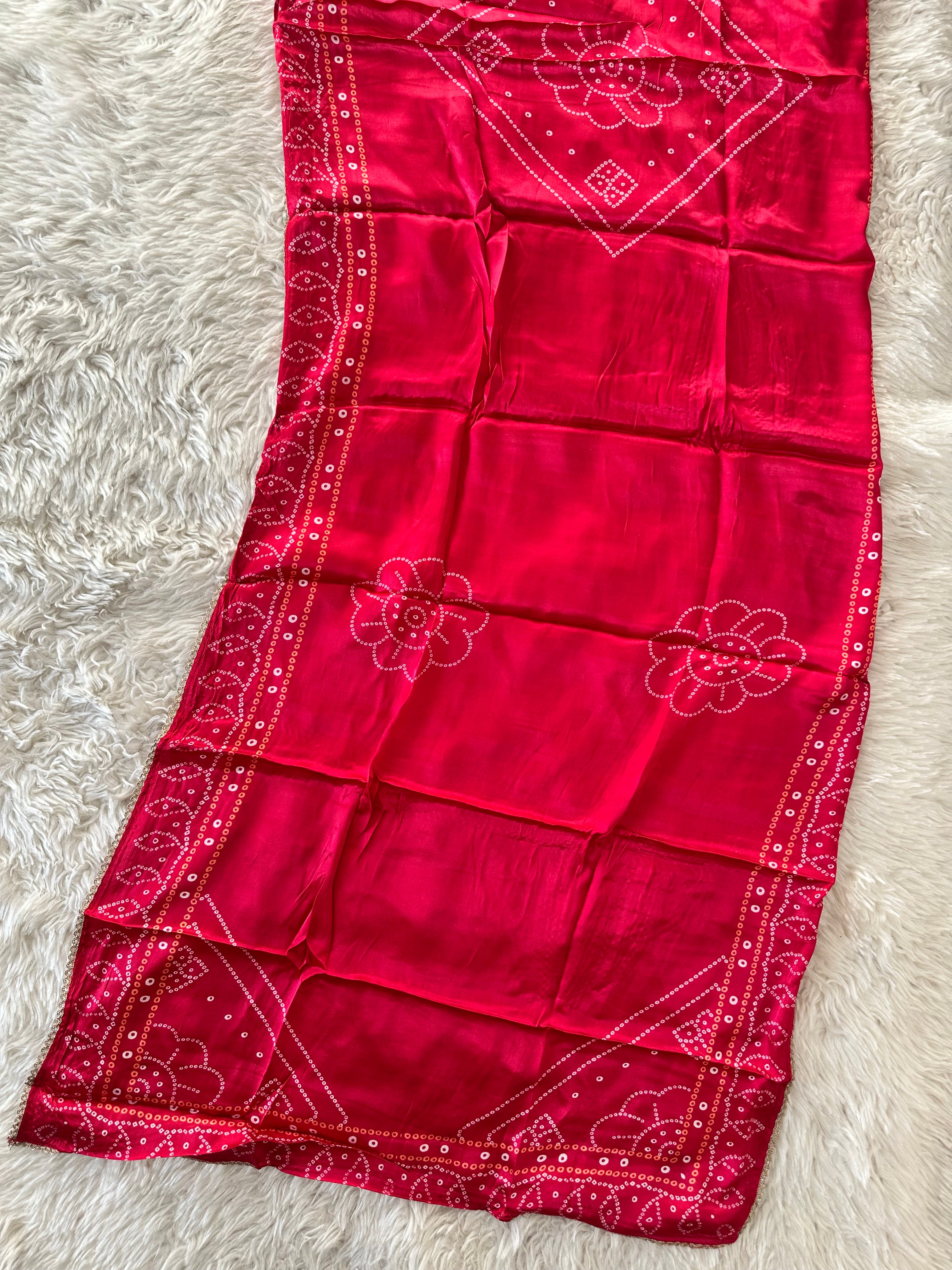 Gazi Silk Kurti Pant Dupatta Set