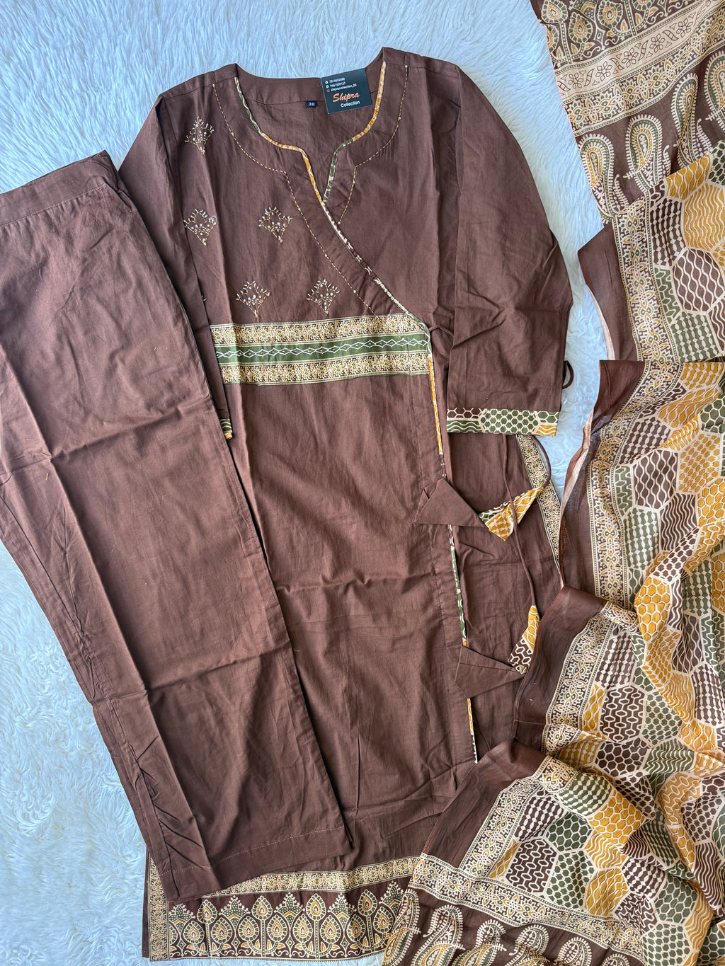 Premium Cotton Kurti Pant Dupatta Set