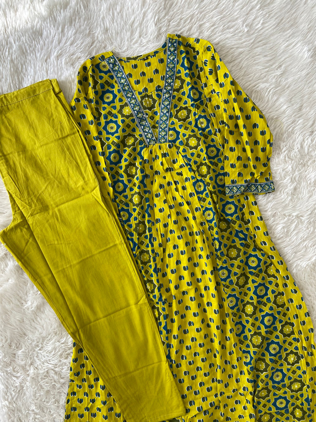 Cotton Kurti Pant Set