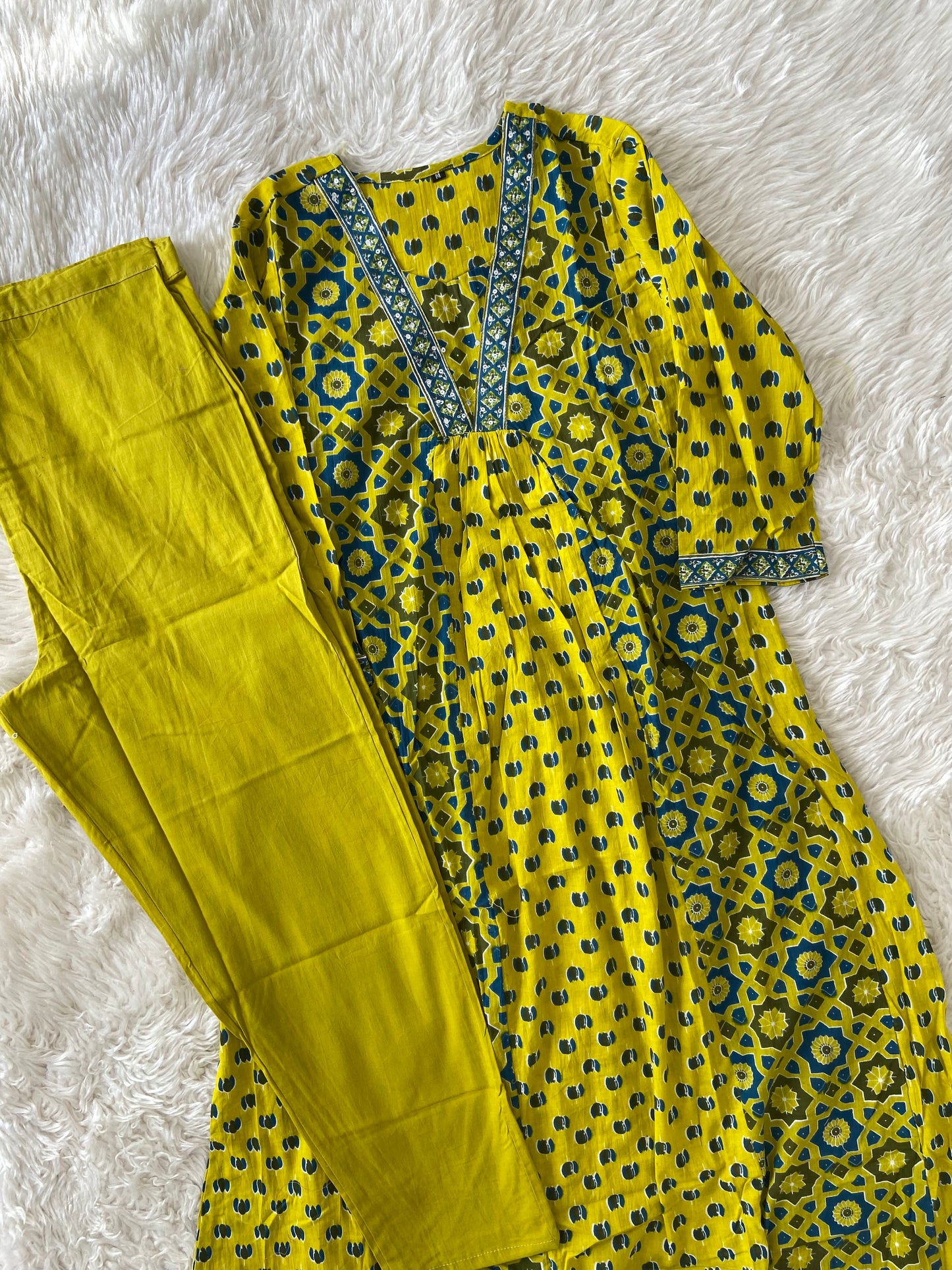 Cotton Kurti Pant Set
