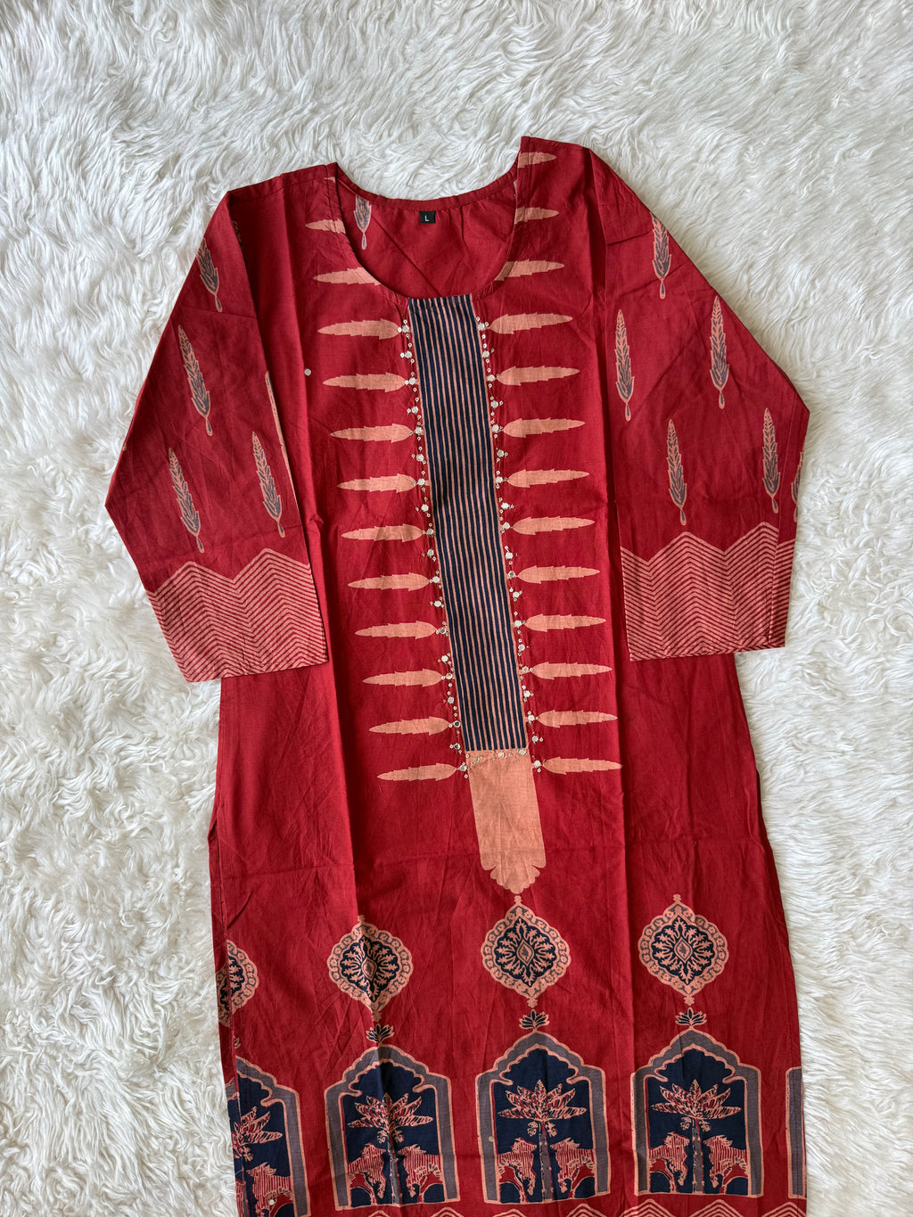 Budget Friendly Kurti Pant Dupatta Set