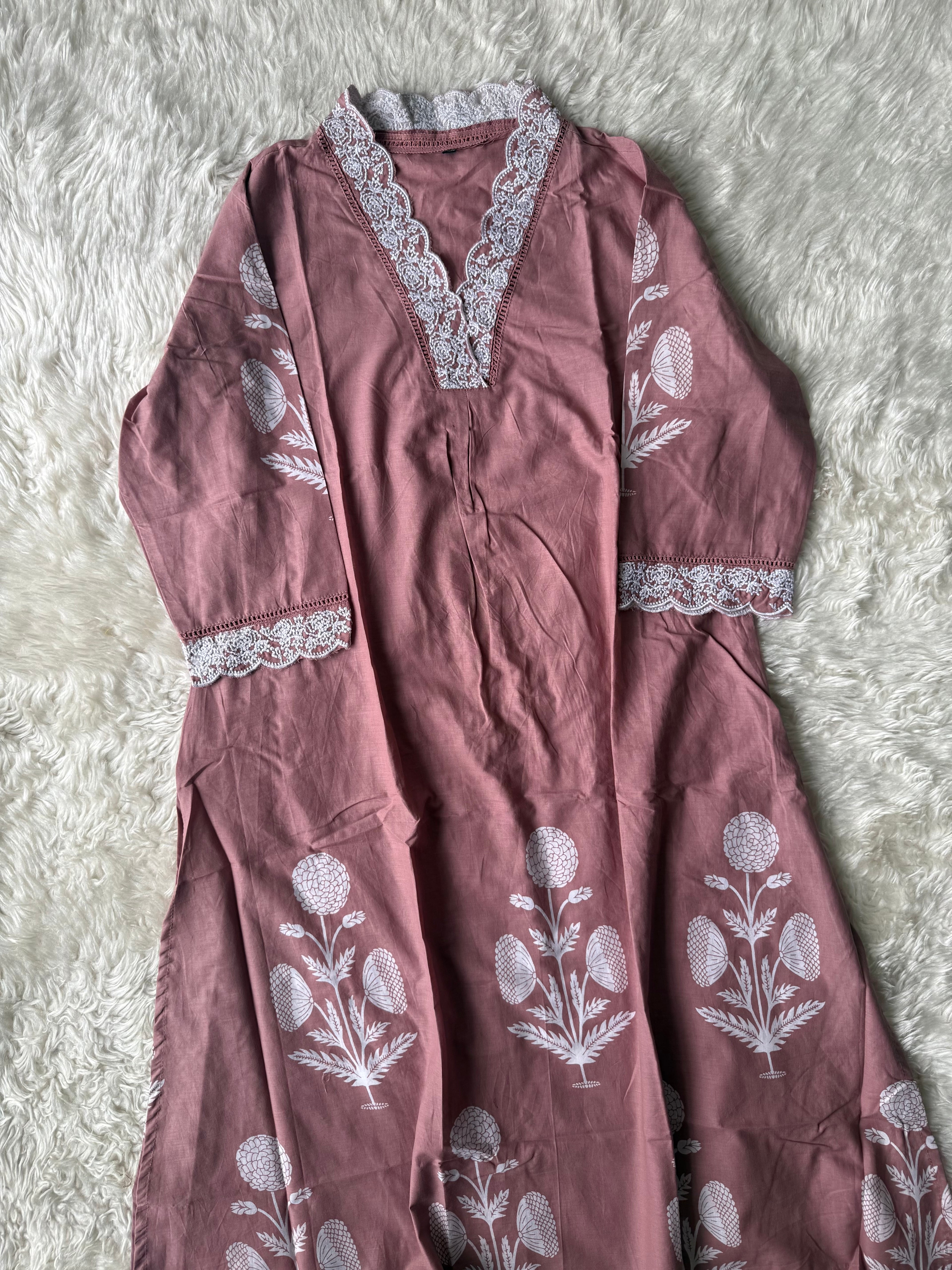 Cotton Kurti Pant Set