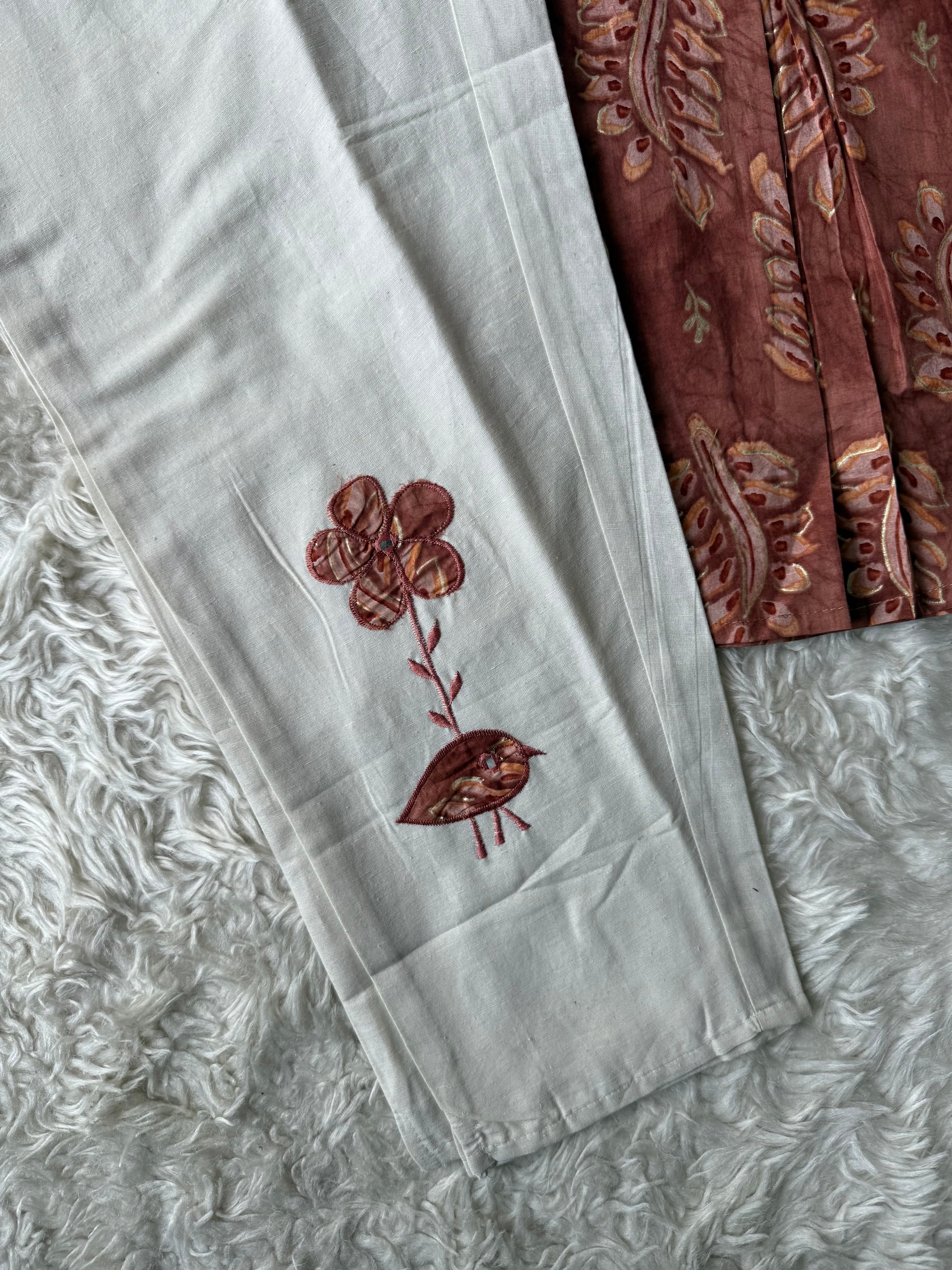Breathable Cotton Patch Work Co-ord Set