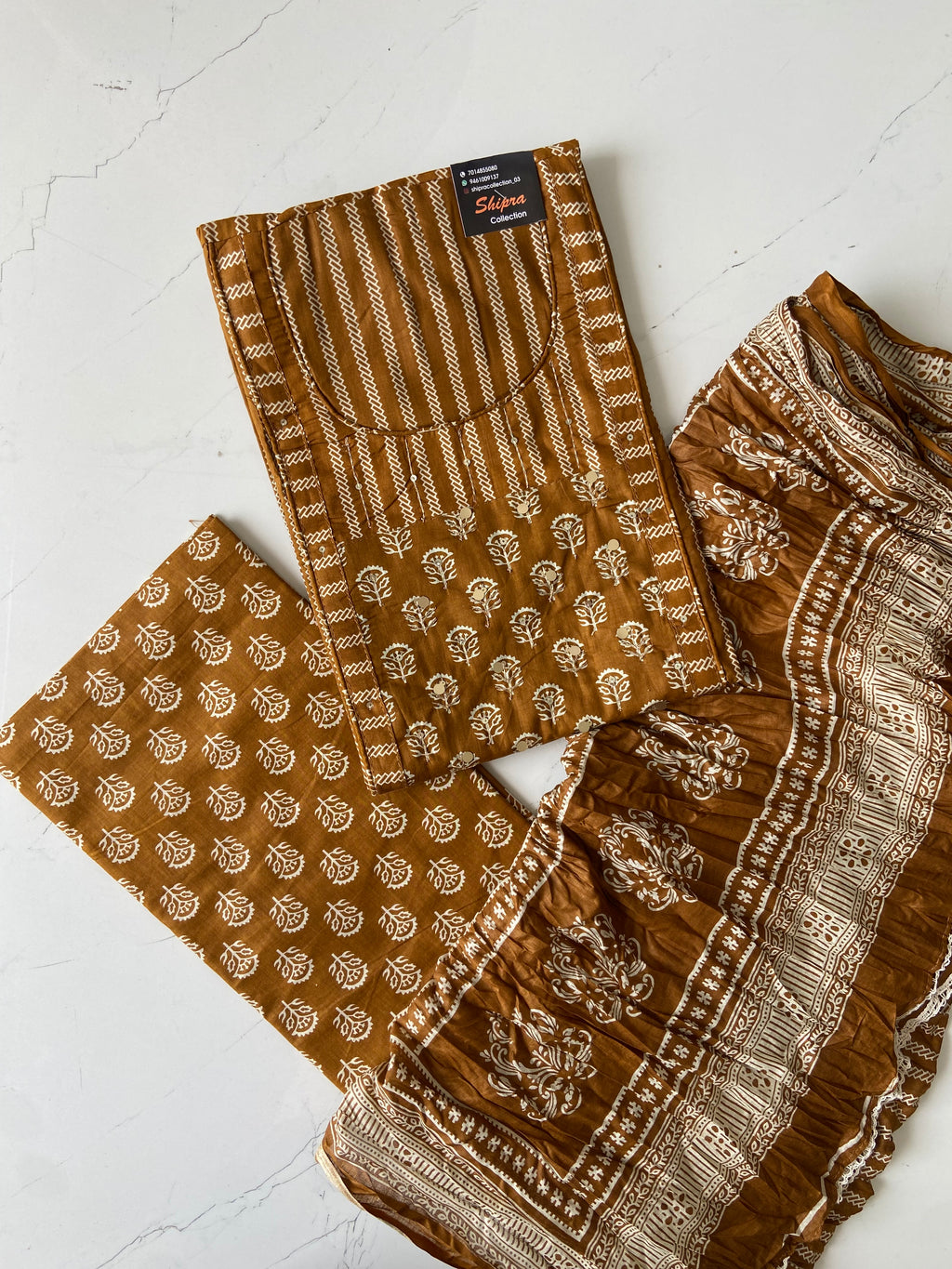 Premium Cotton Unstitched Set