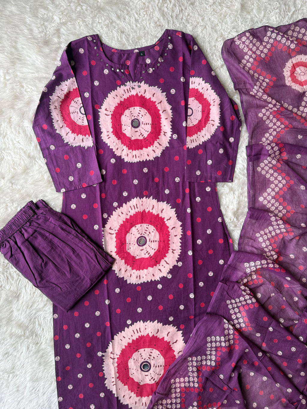 Budget Friendly Kurti Pant Dupatta Set