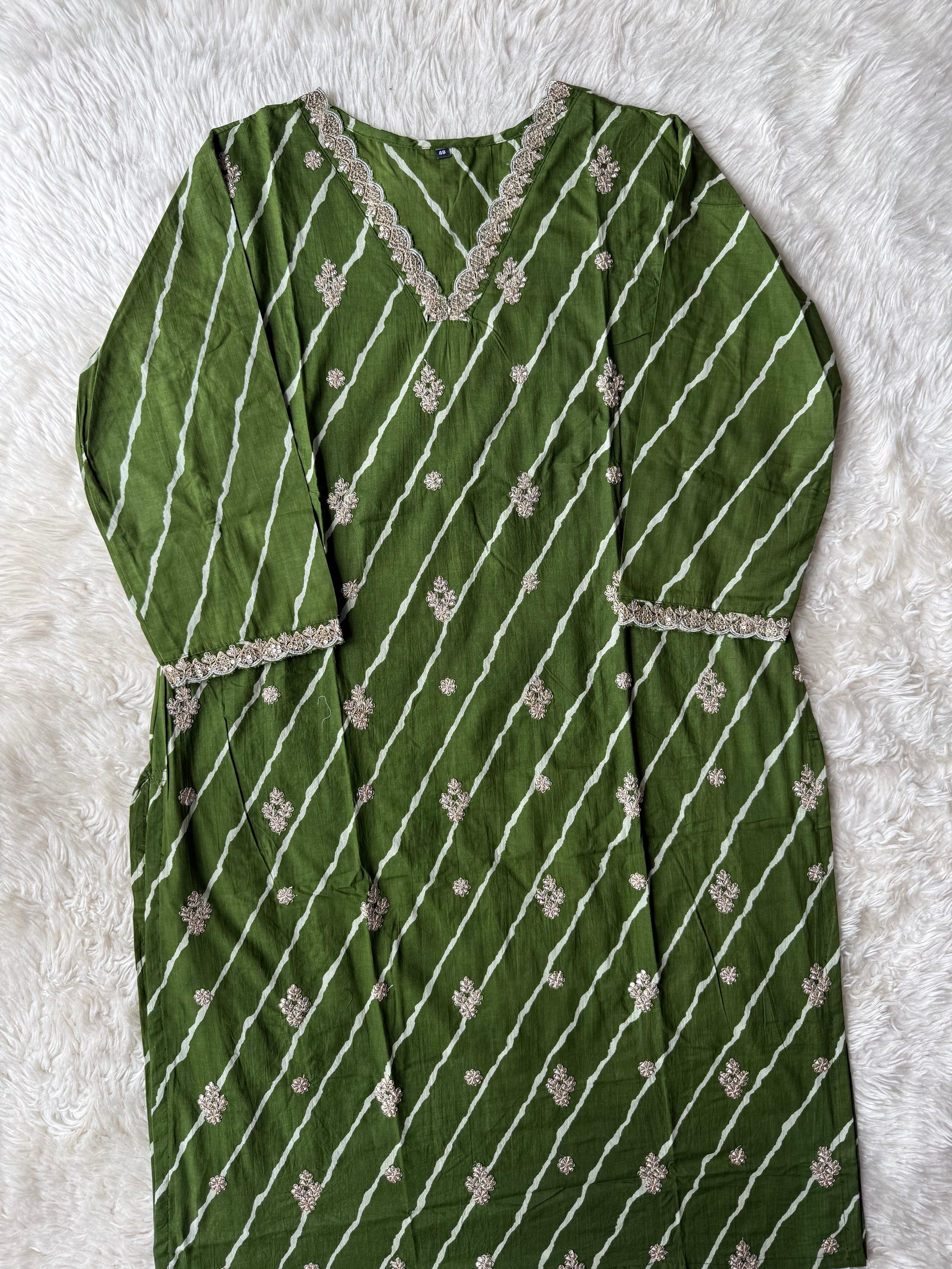 Premium Cotton Lehariya Set
