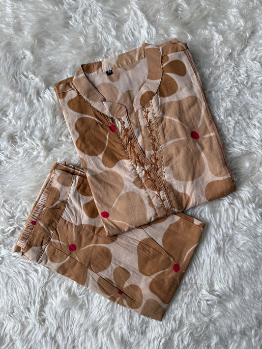 Premium Cotton  Co-ord Set
