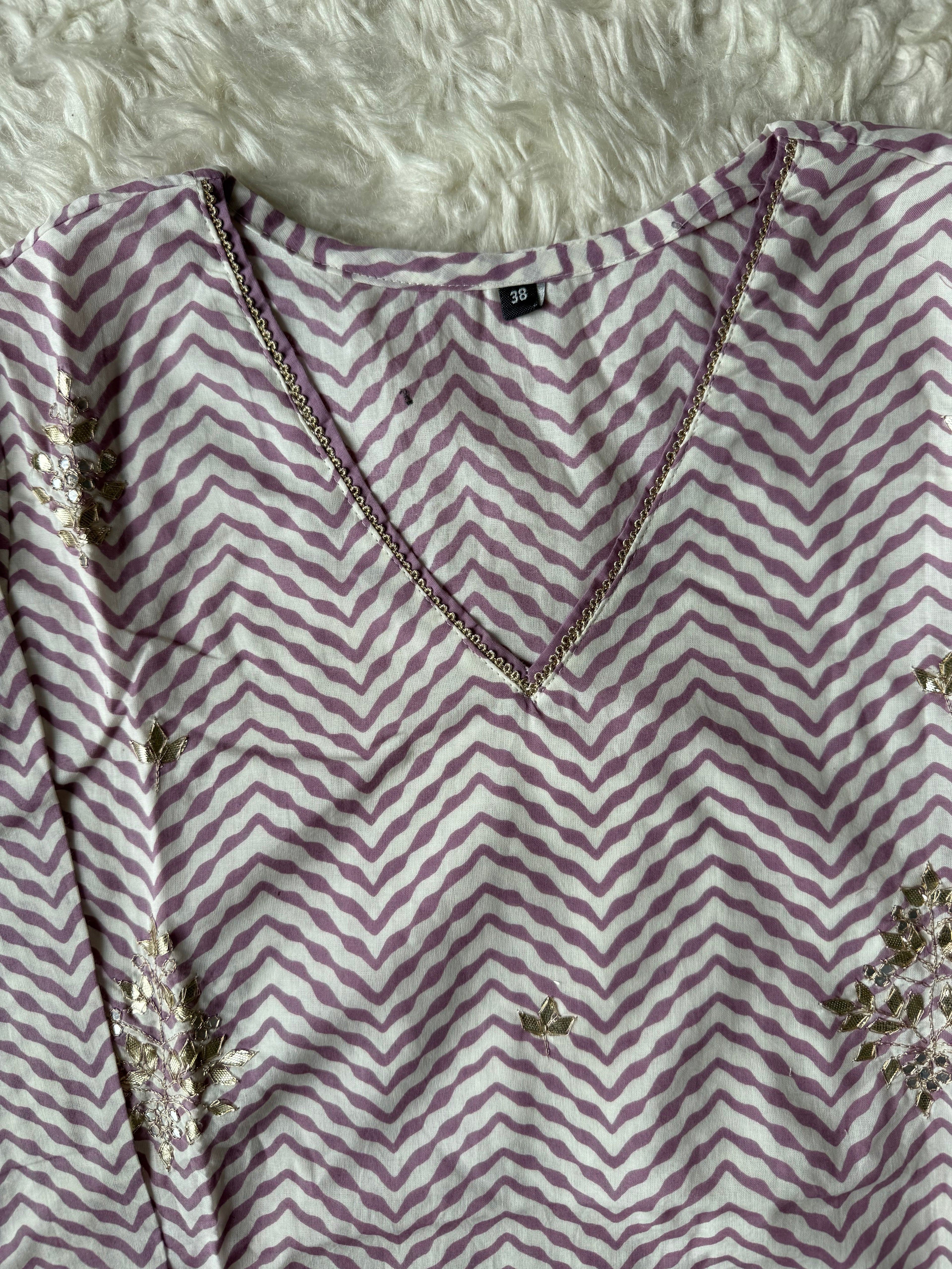 Premium Cotton Kurti Sharara Dupatta Set