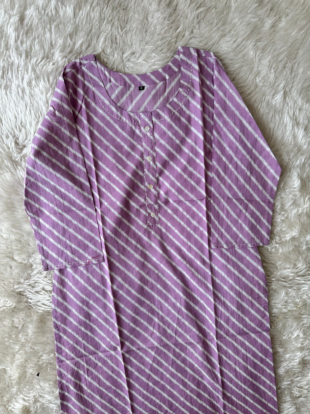 Premium Cotton Lehariya Kurti