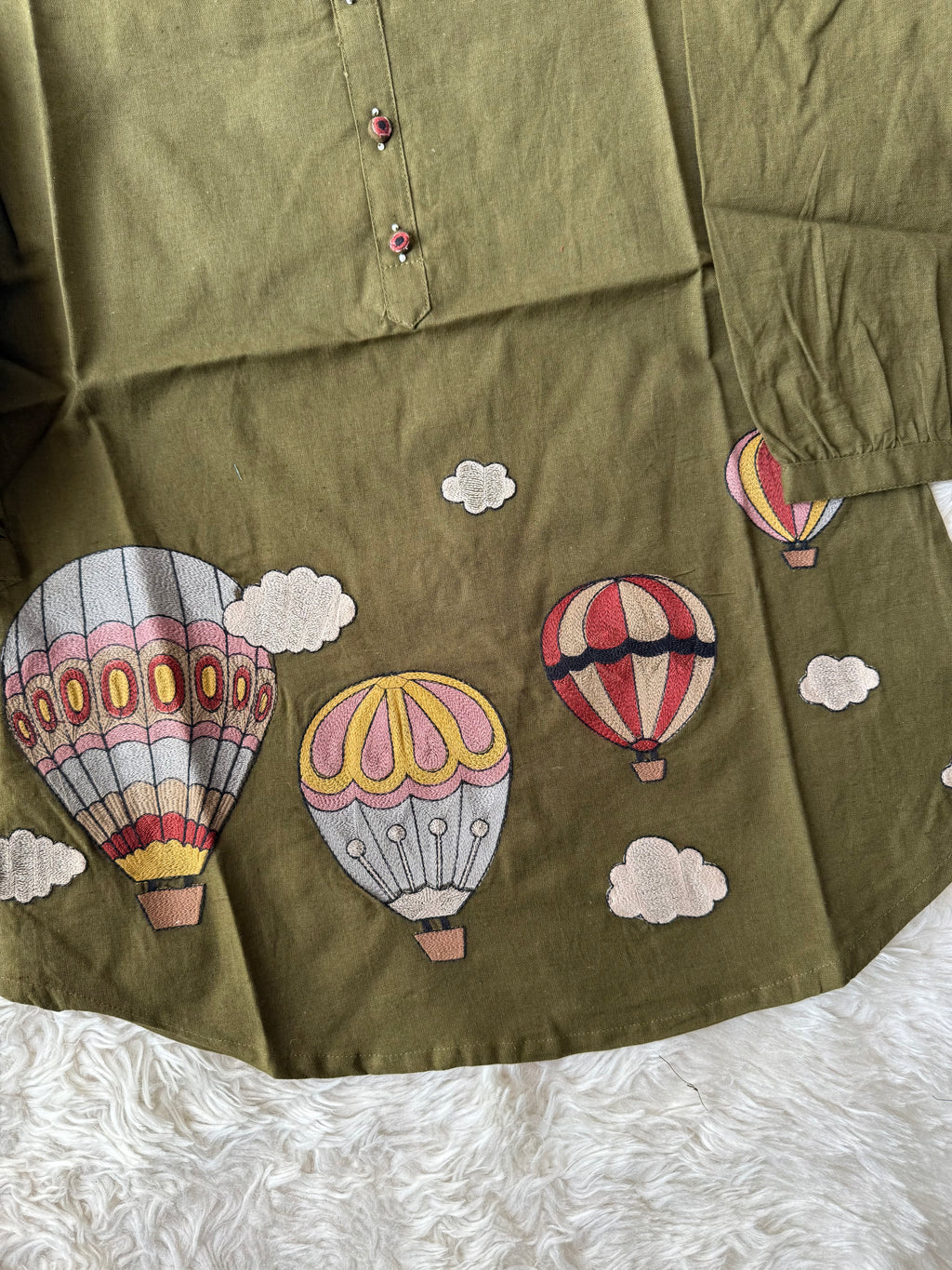 “Plus Size” Khadi Cotton Short Kurti