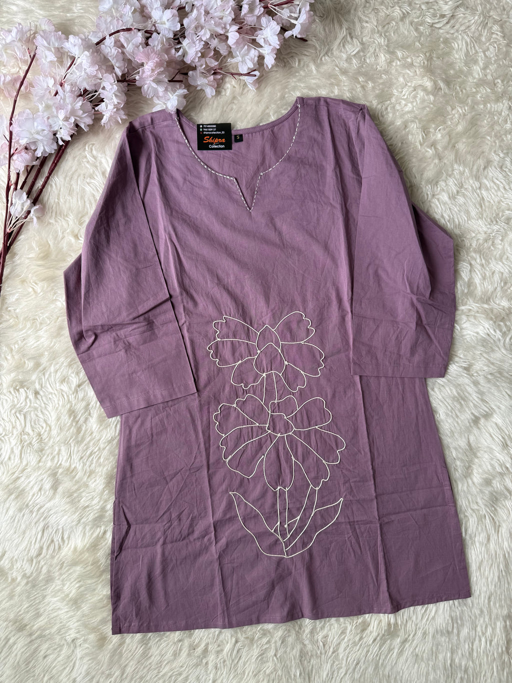 Breathable Cotton thread Work Co-ord Set