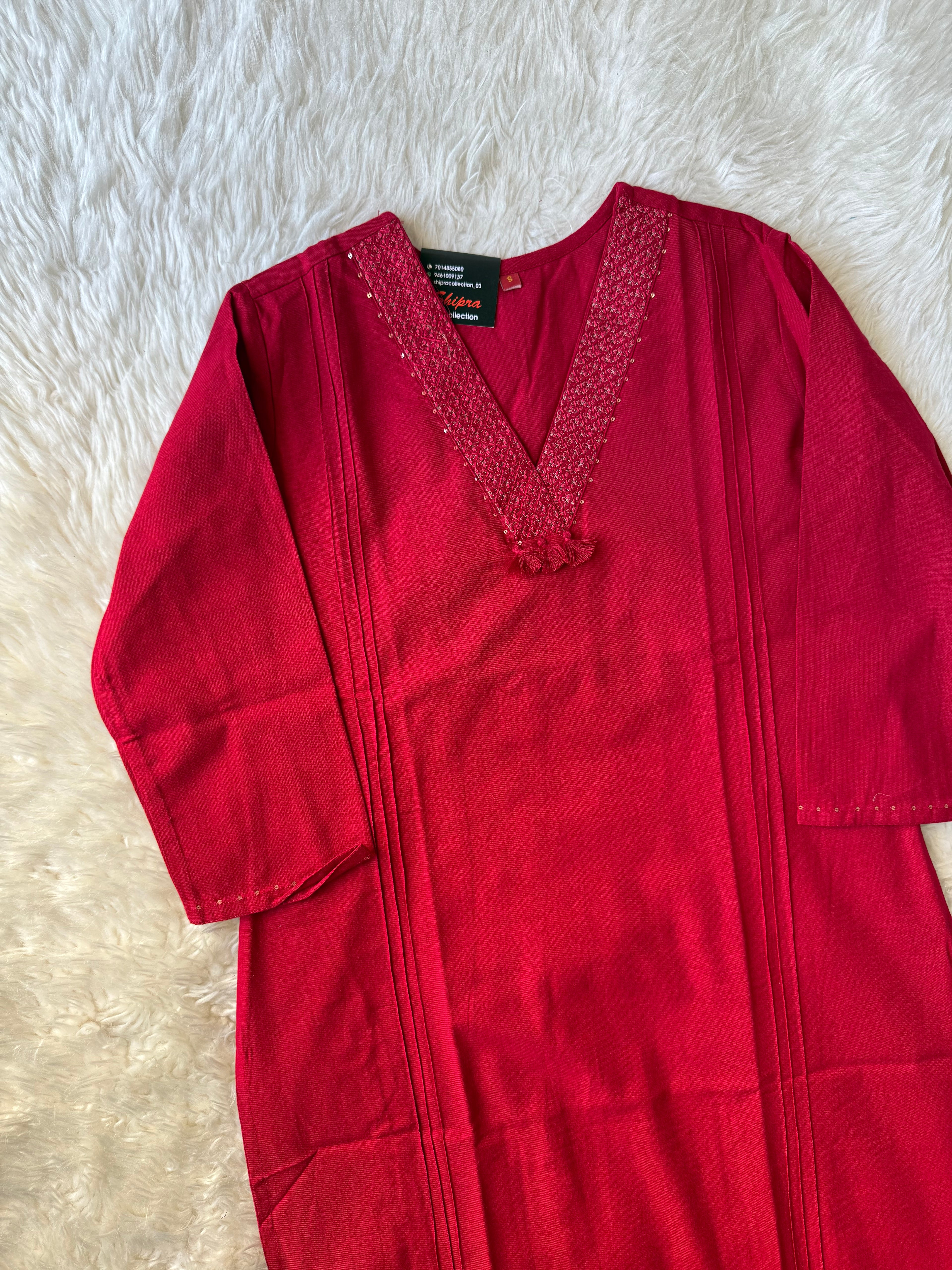 Premium Khadi Cotton Kurti Pant Set