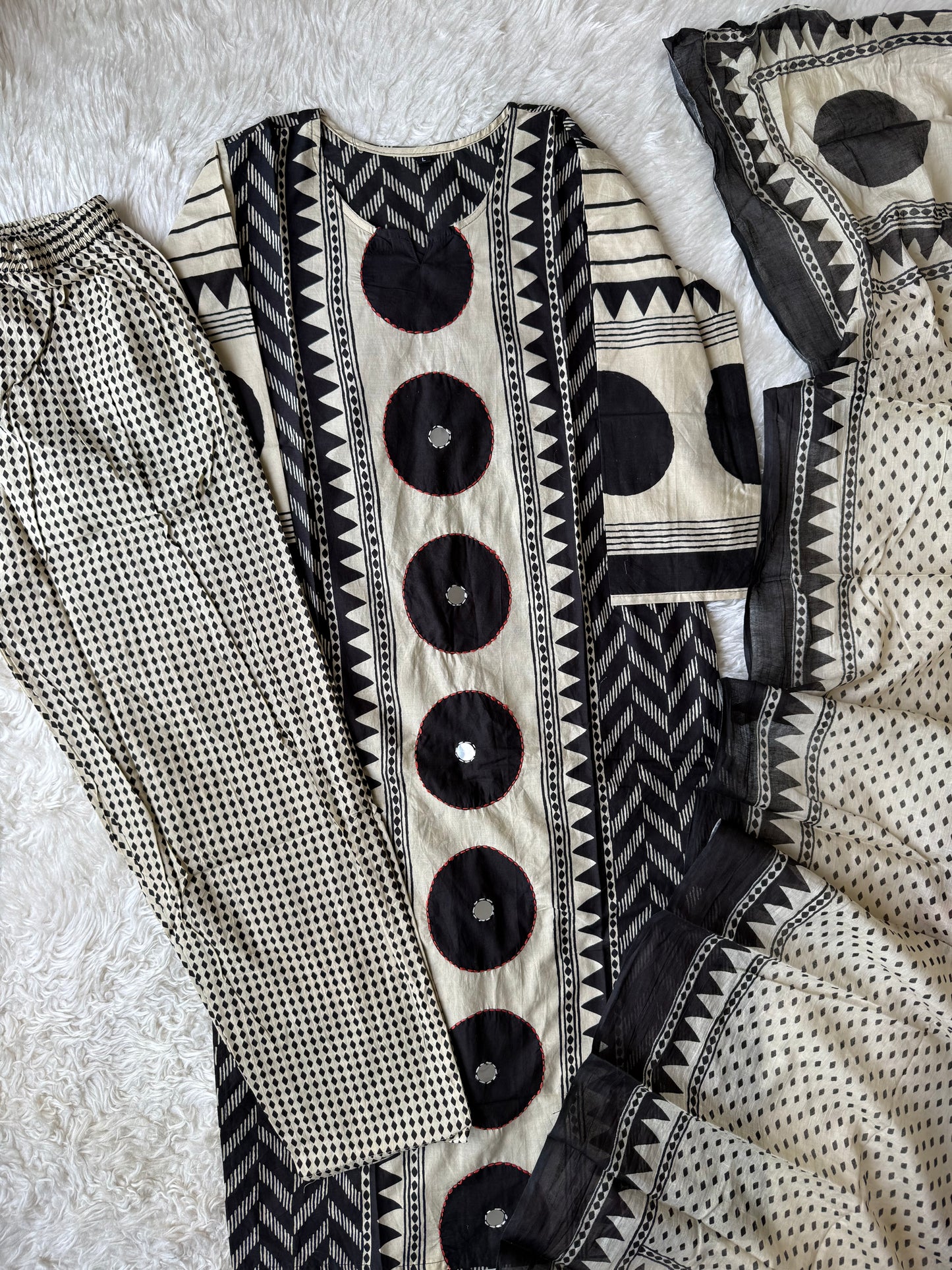 Budget Friendly Kurti Pant Dupatta Set