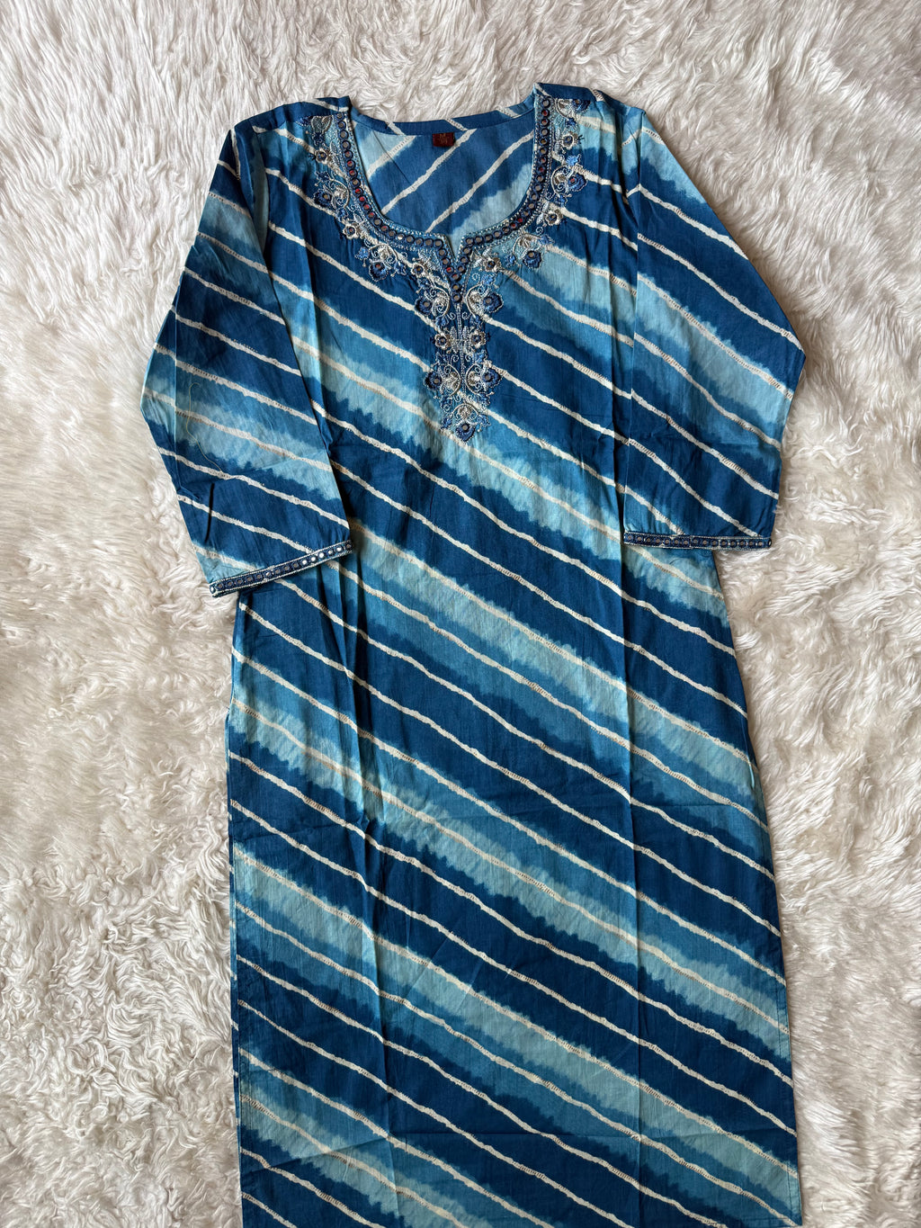 Pure Cotton Lehariya Set
