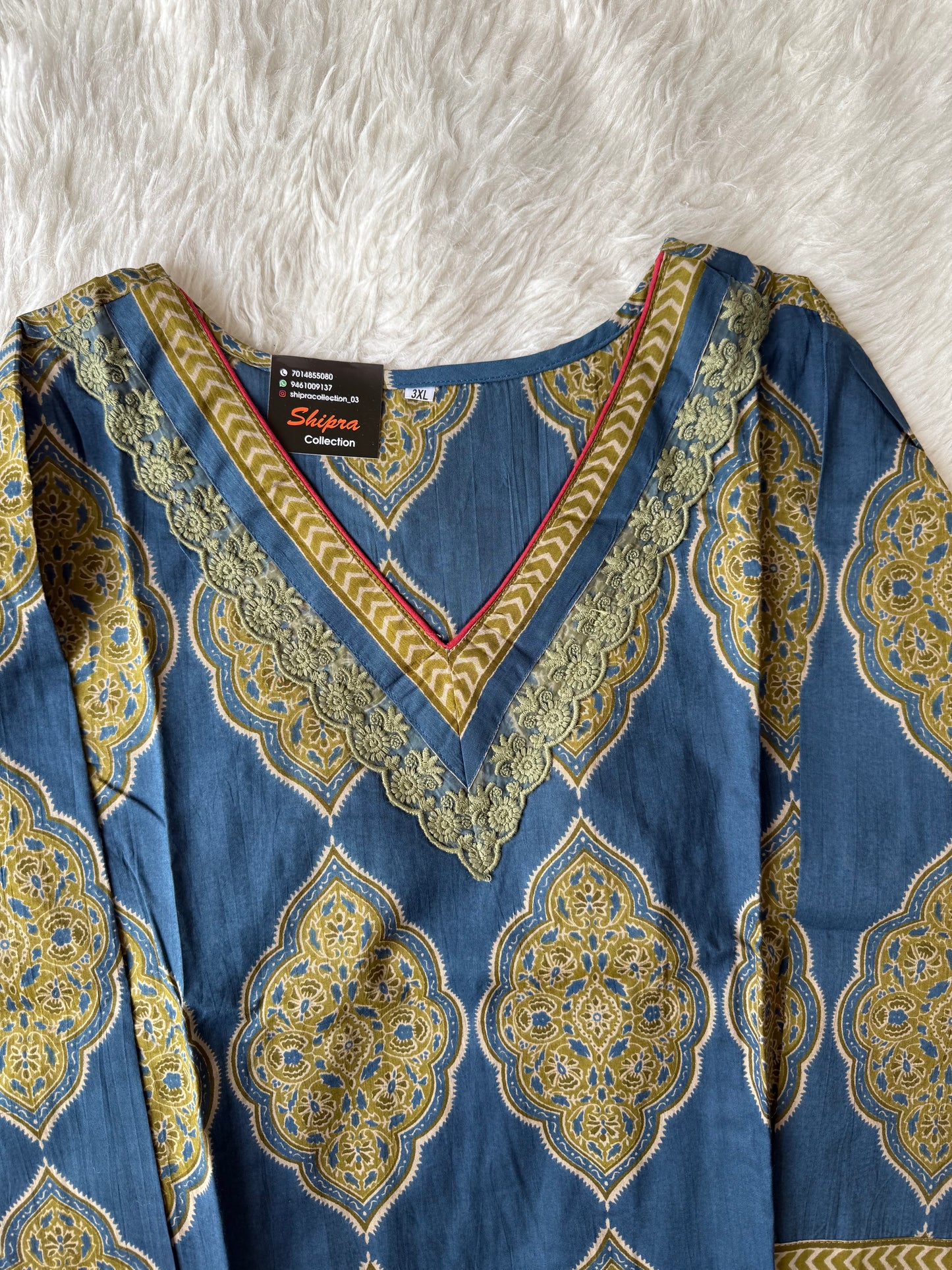 Premium Cotton Kurti Pant Dupatta Set