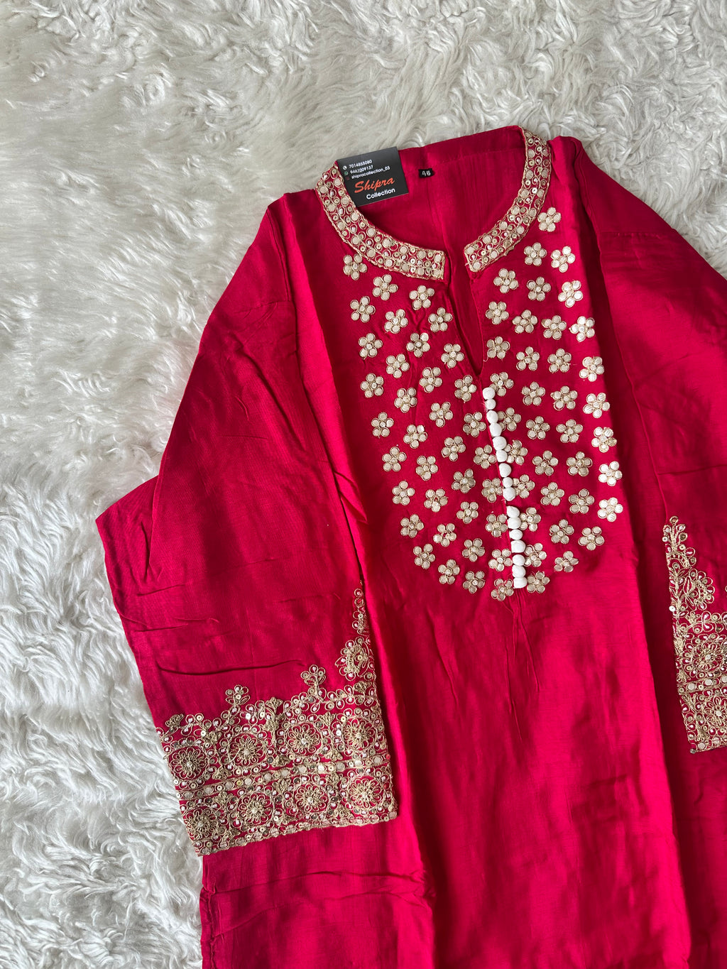 Dola Silk Kurti Pant Dupatta Set