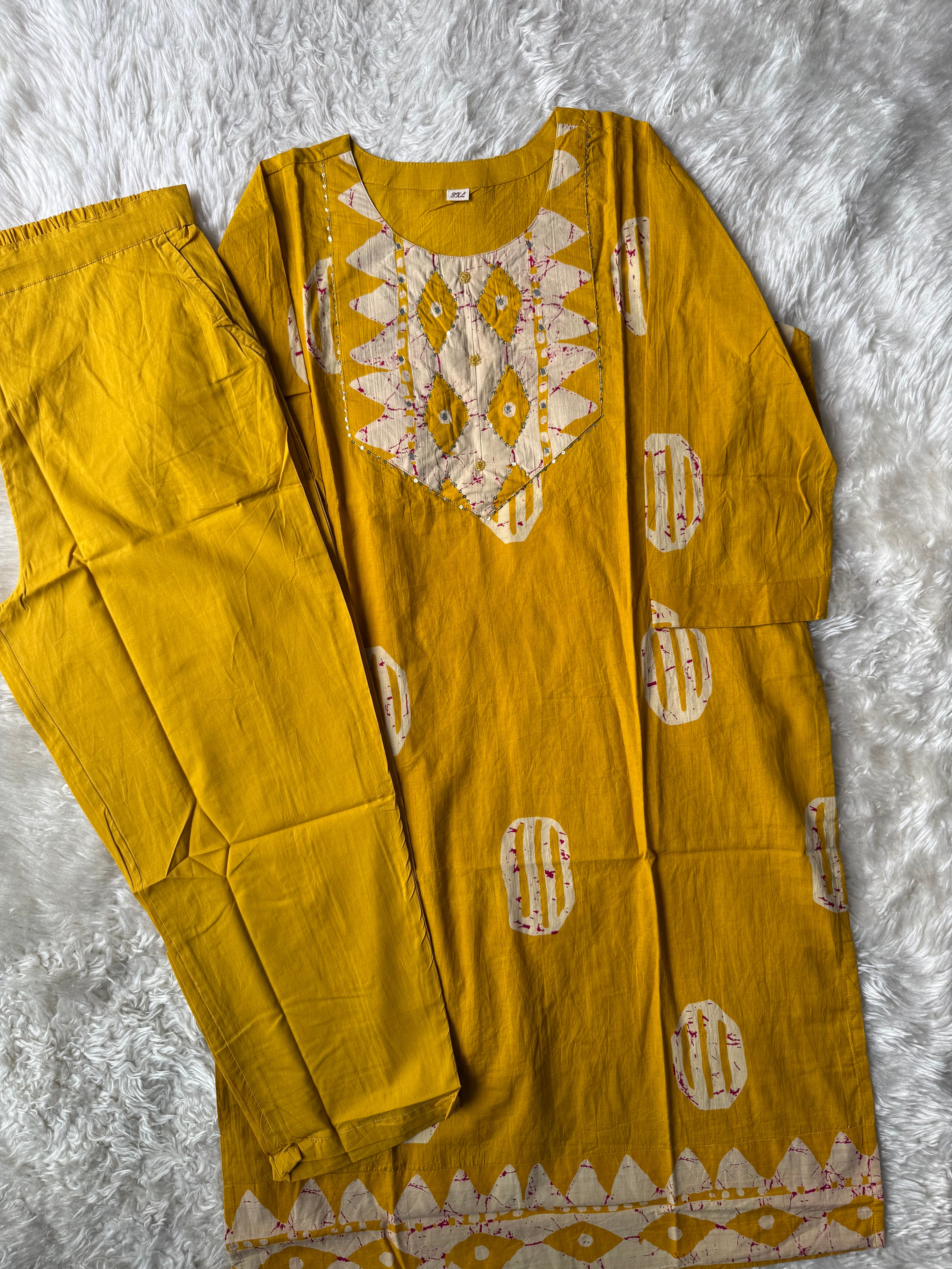 Pure Cotton Kurti Pant Set