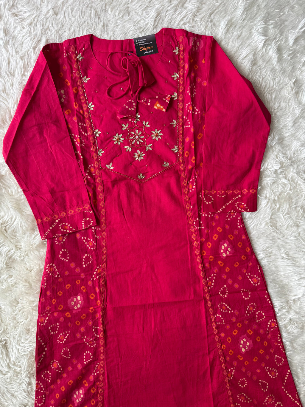 Premium Cotton Bandhani Set