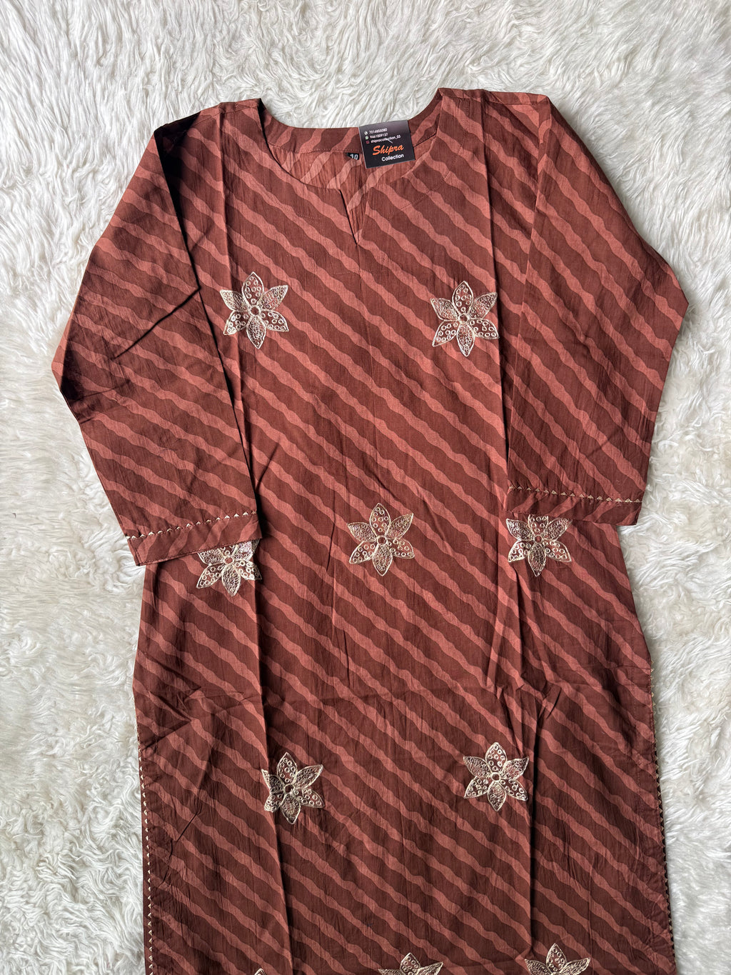 Premium Cotton Lehariya Kurti