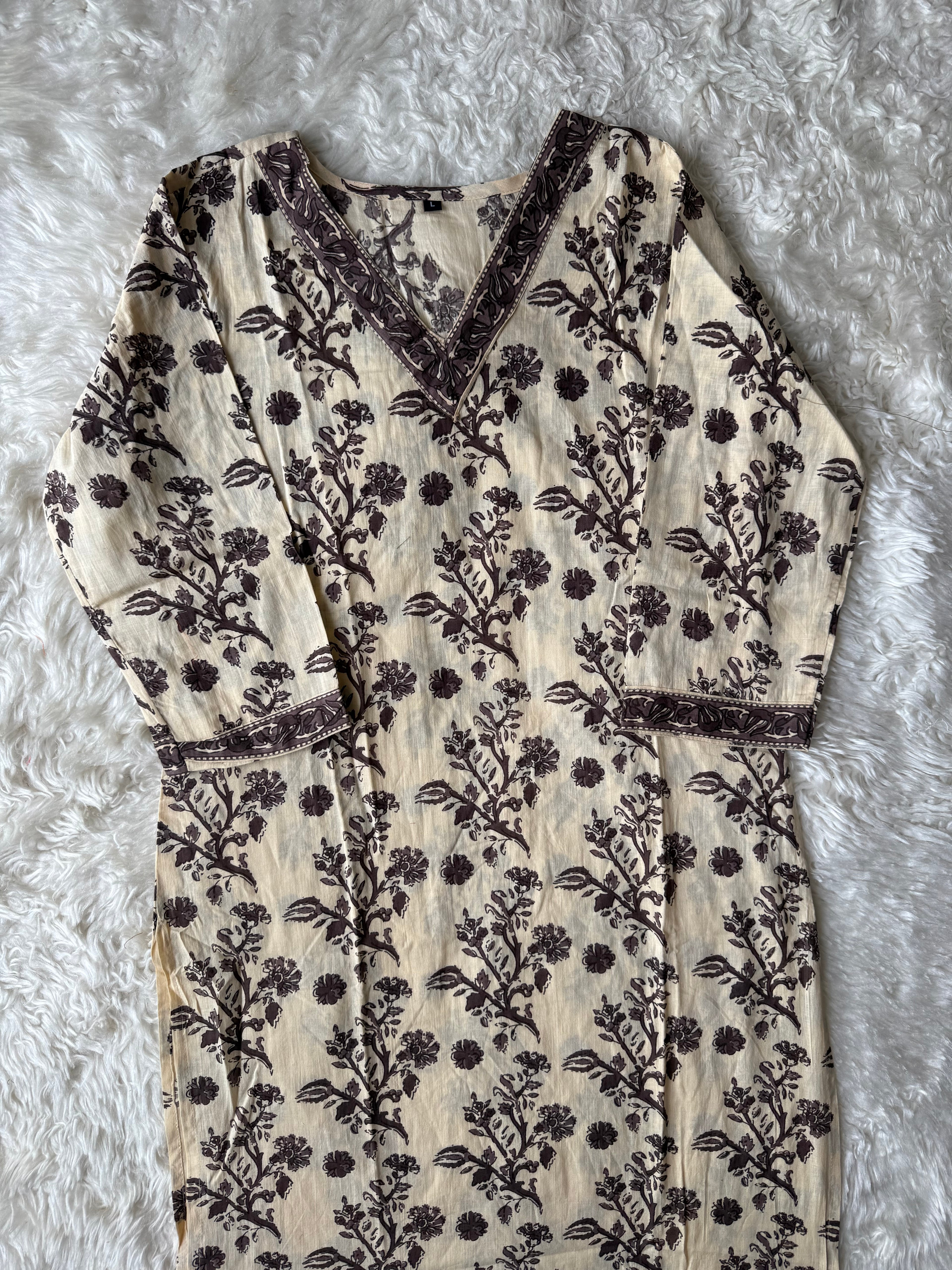 Cotton Kurti Pant Set