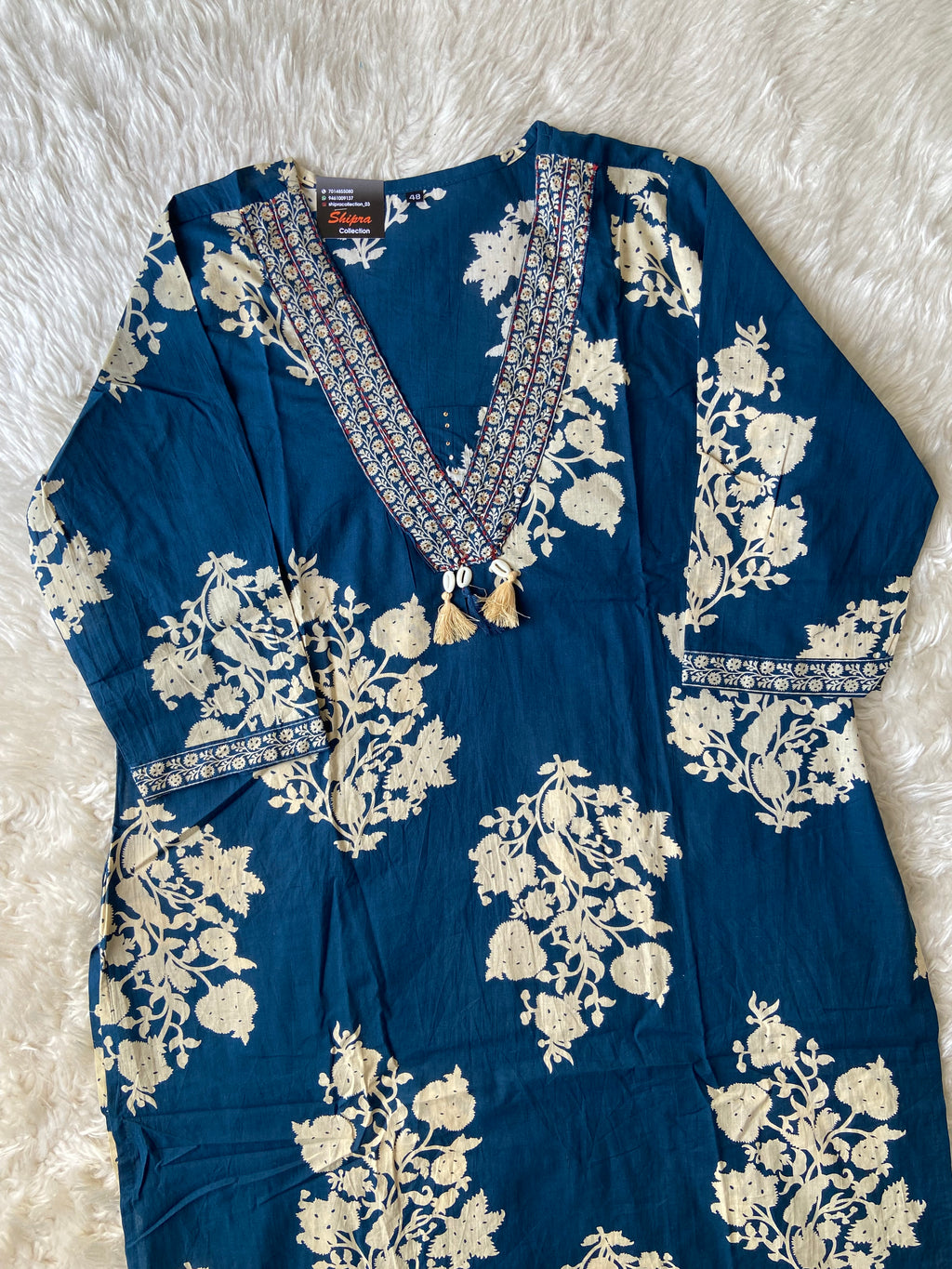 Pure Cotton Kurti Pant Dupatta Set