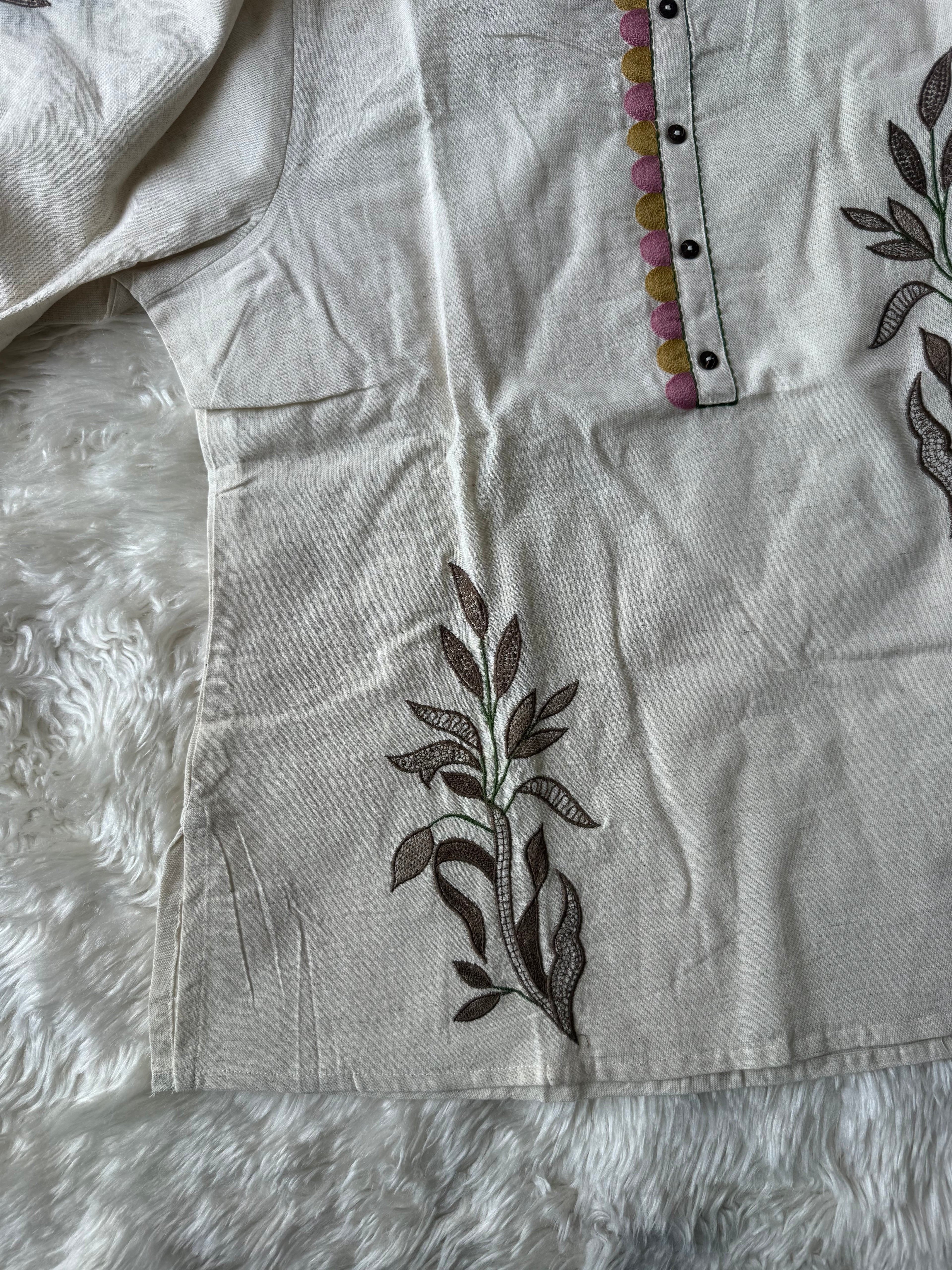 “Plus Size” Khadi Cotton Short Kurti