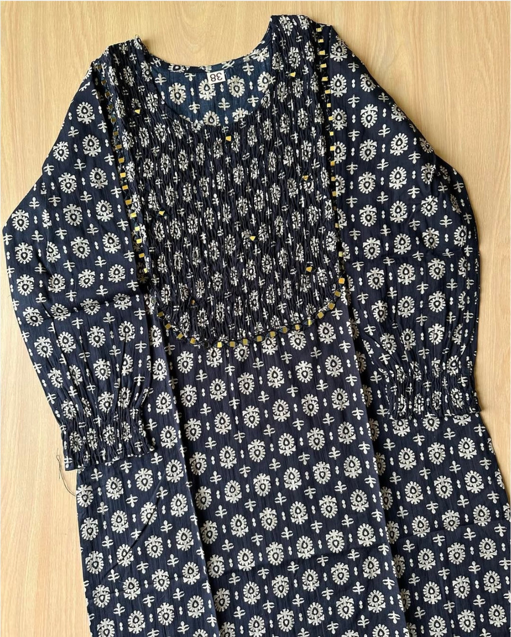 Premium Cotton kurti with smocking details
