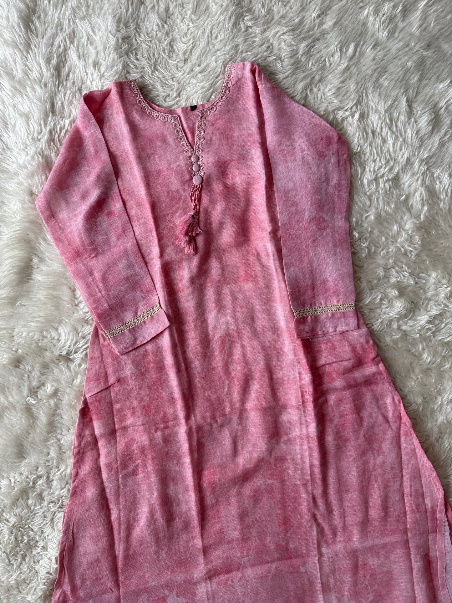 Linen Kurti Pant Dupatta Set