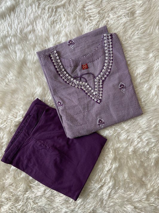 Pure Cotton Kurti Pant Set