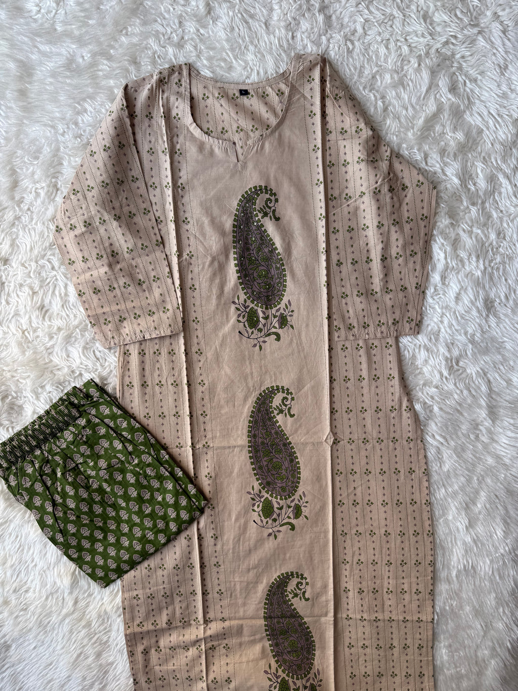 Cotton Kurti Pant Set