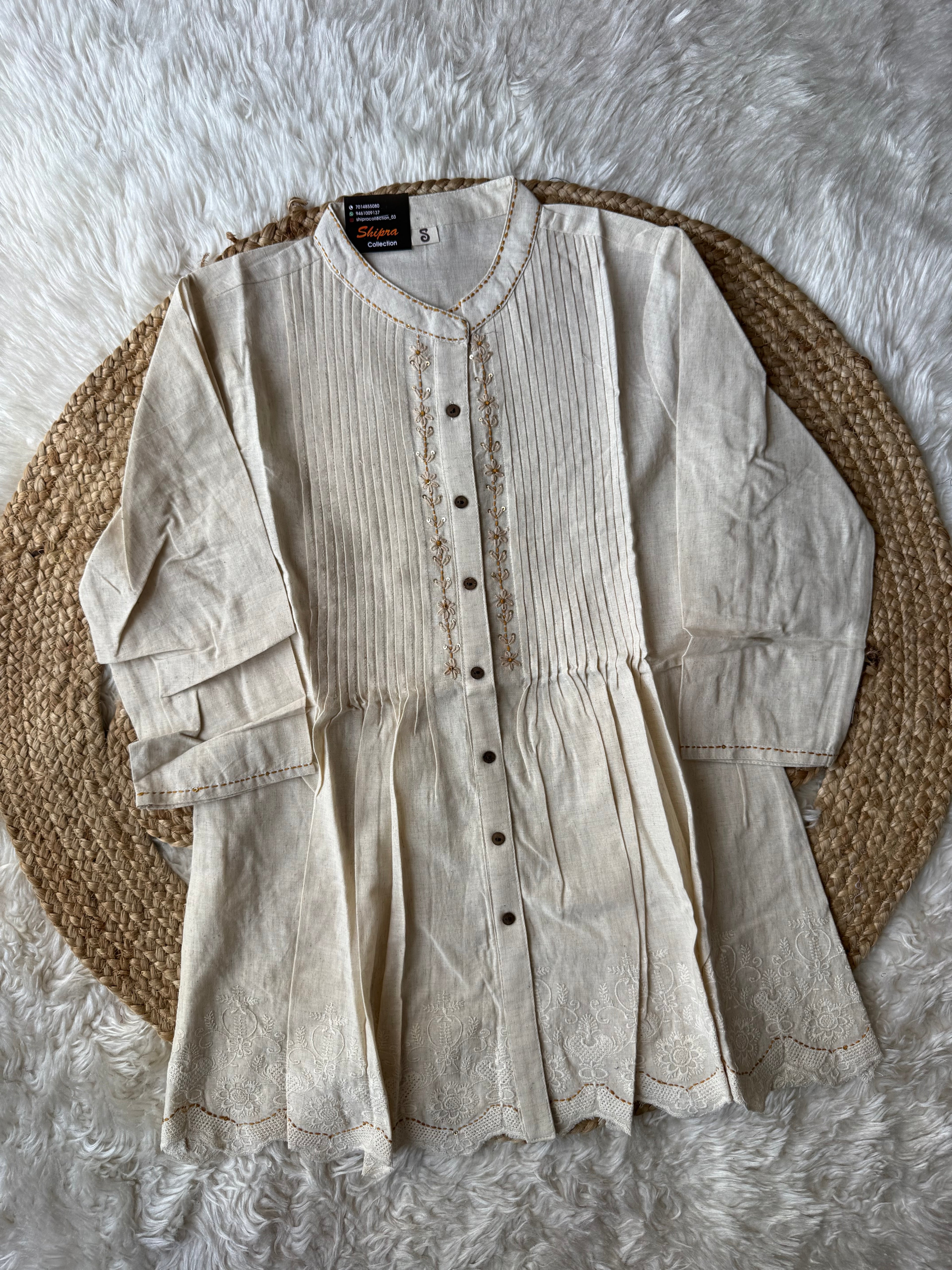Khadi Cotton Short Kurti