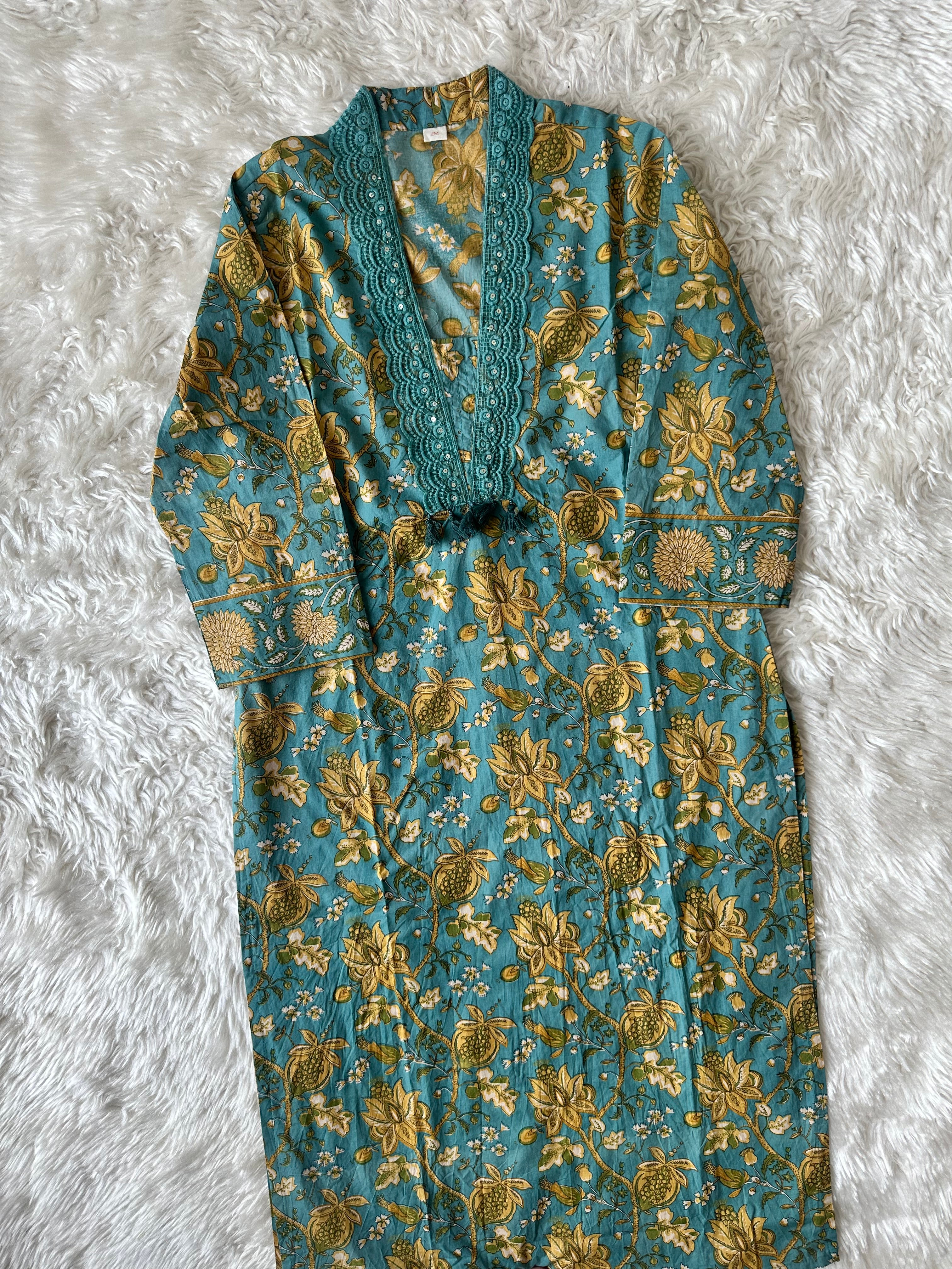 Premium Cotton Kurti Pant Dupatta Set