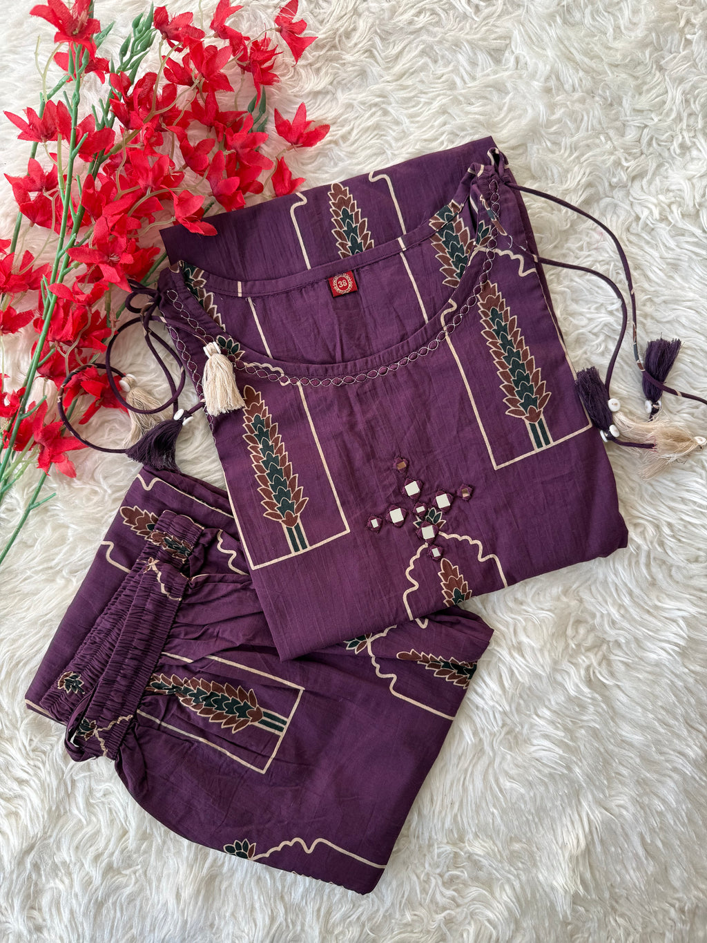 Pure Cotton Sleeveless Co-ord Set