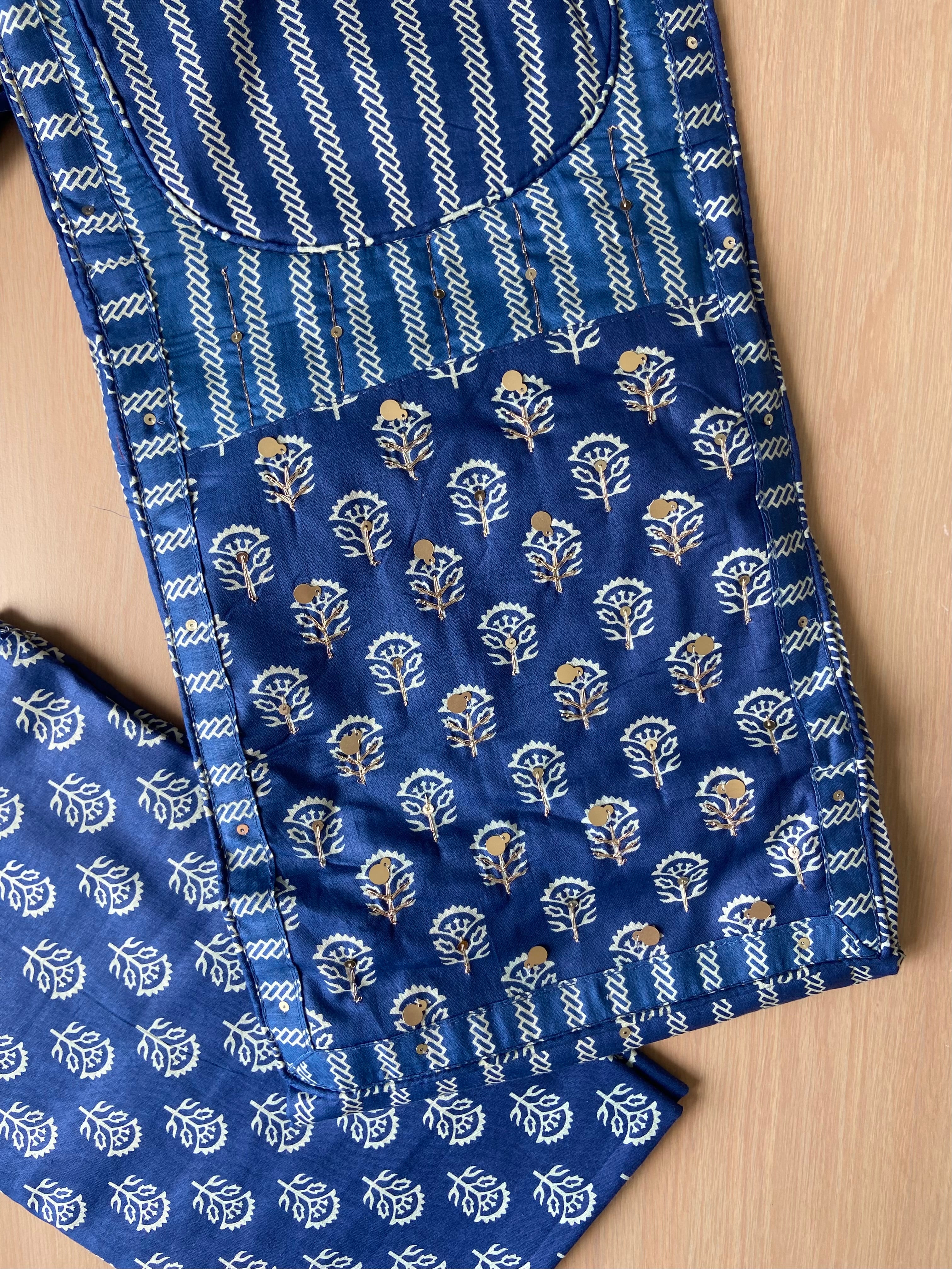 Premium Cotton Unstitched Set
