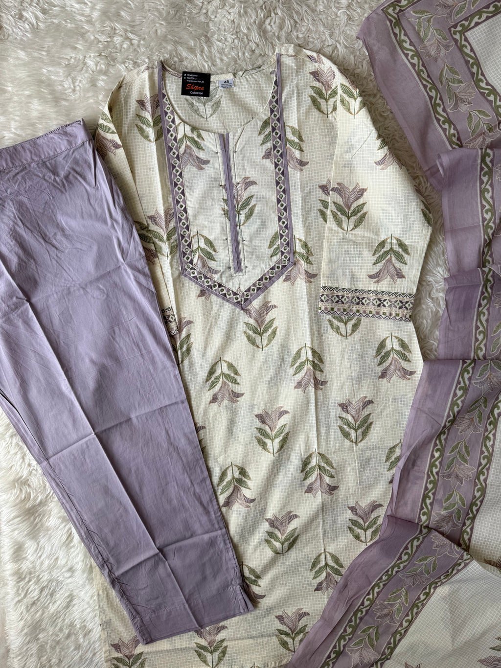 Premium Cotton Kurti Pant Dupatta Set