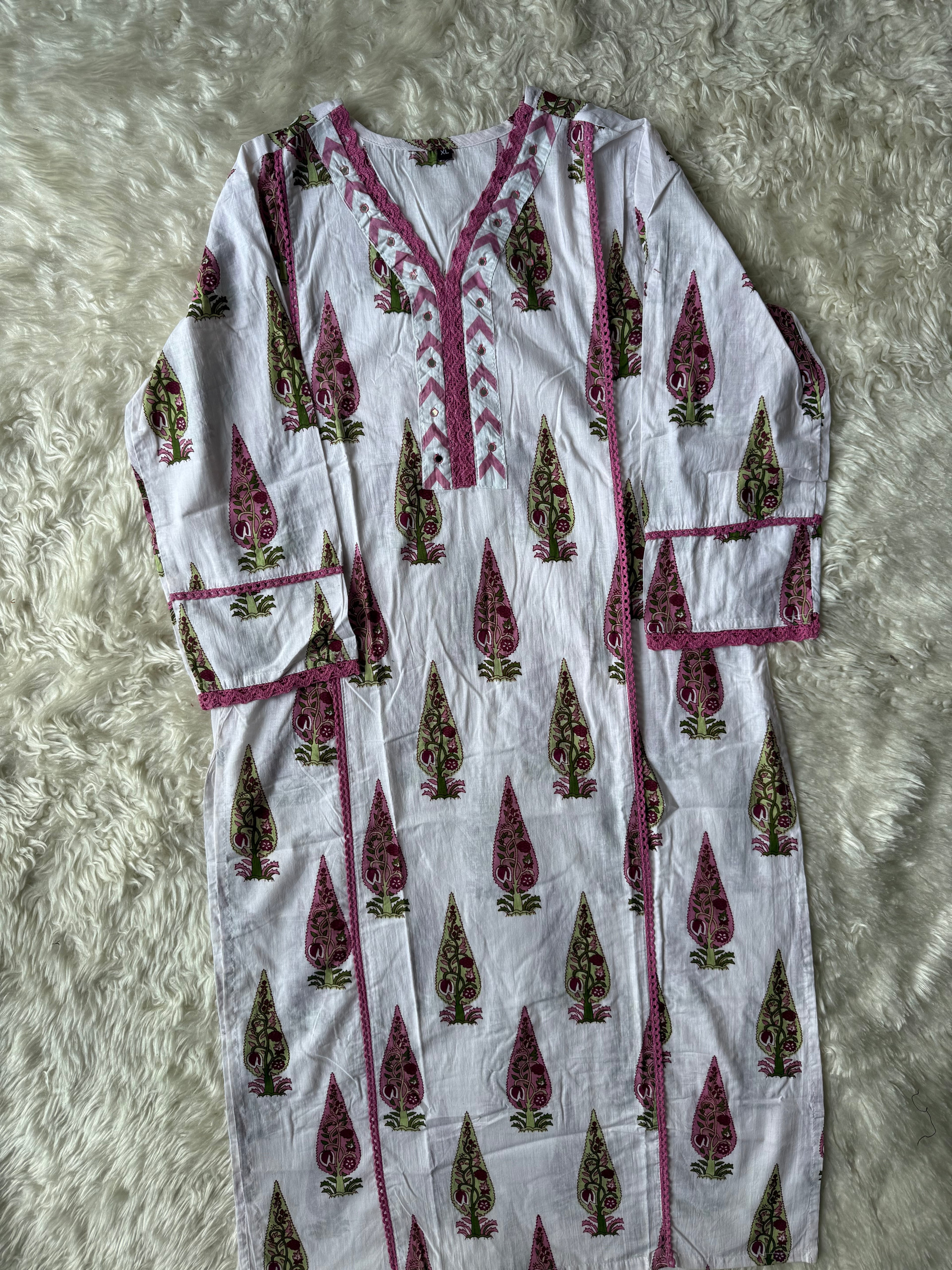 Cotton Kurti Pant Set