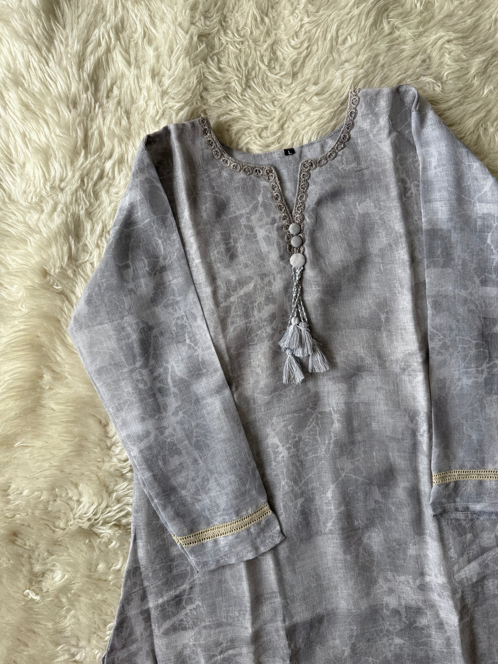 Linen Kurti Pant Dupatta Set
