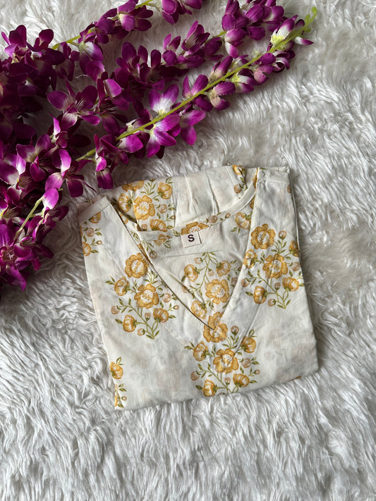 Premium Cotton Peplum Kurti