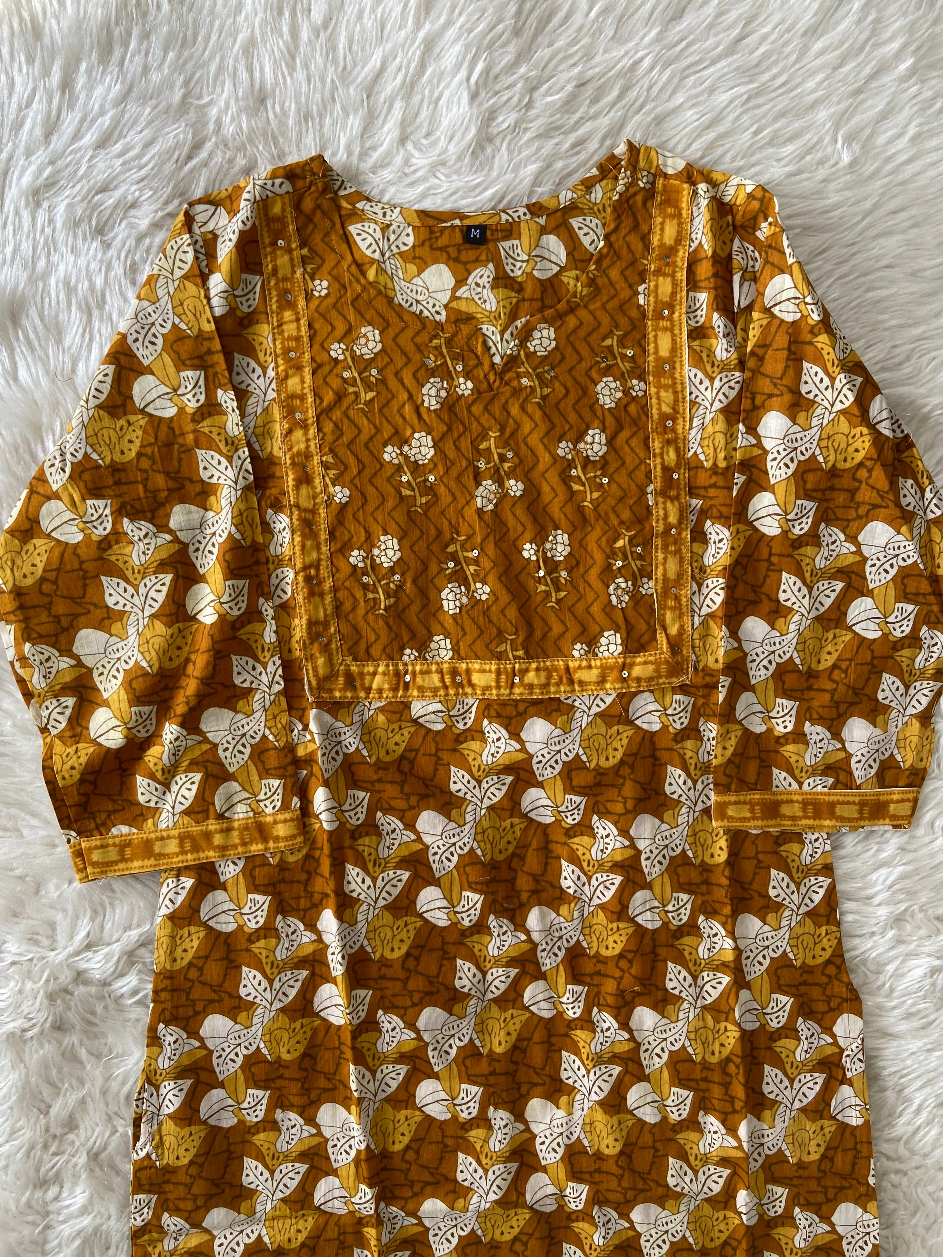 Cotton Kurti Pant Set
