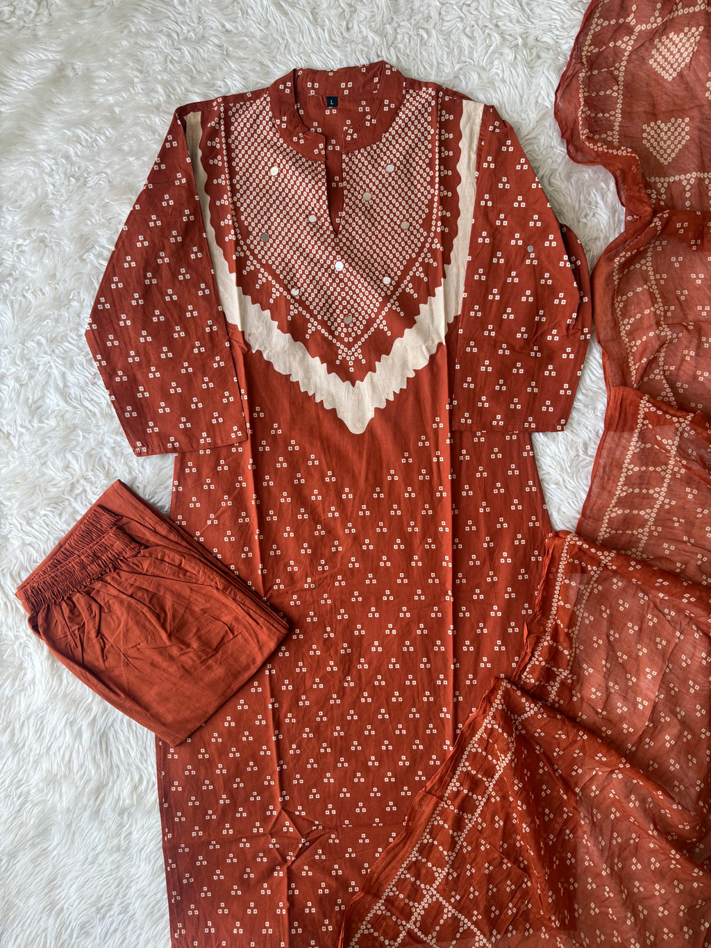 Budget Friendly Kurti Pant Dupatta Set
