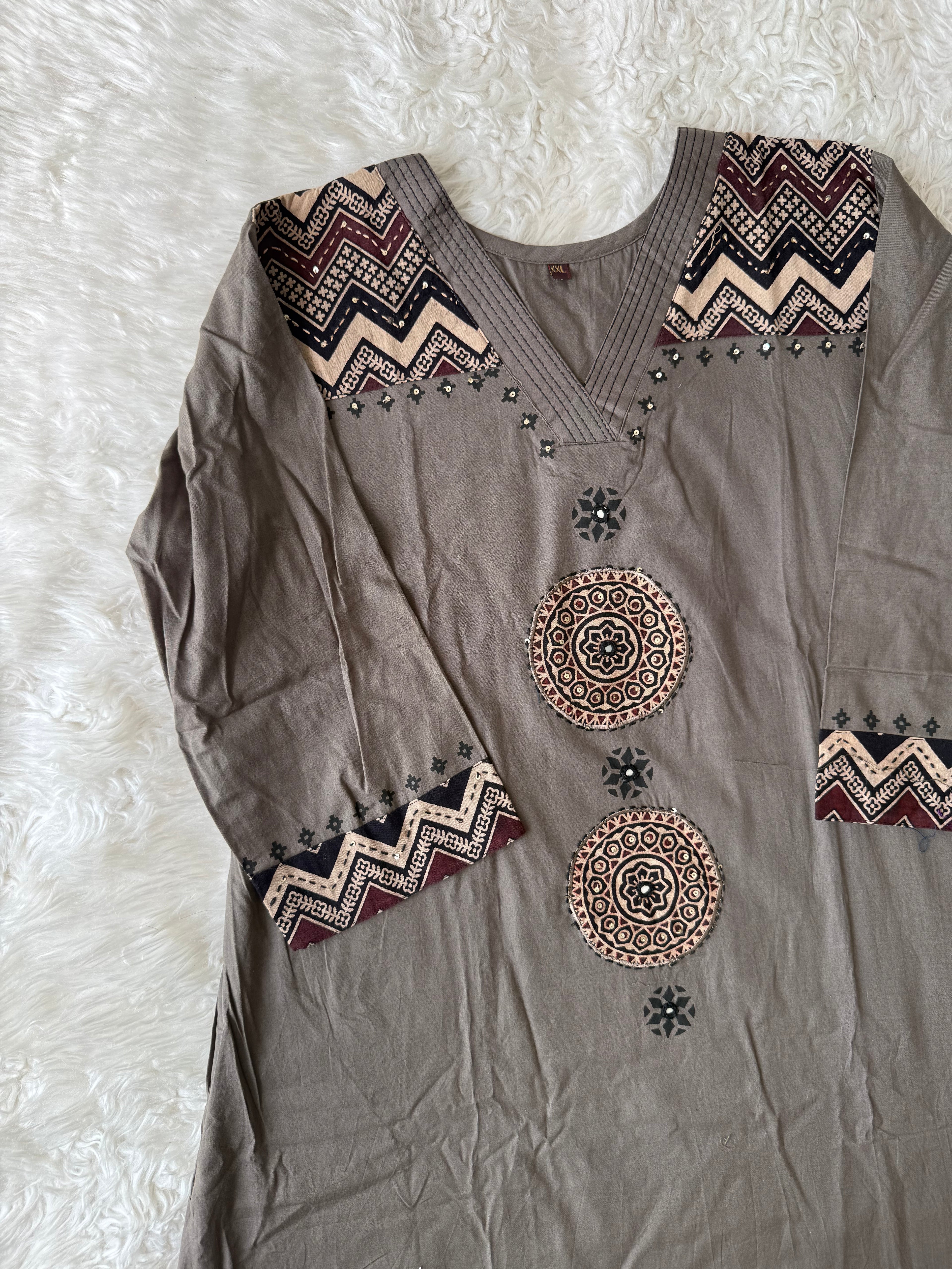 Pure Cotton Kurti Plazo Set