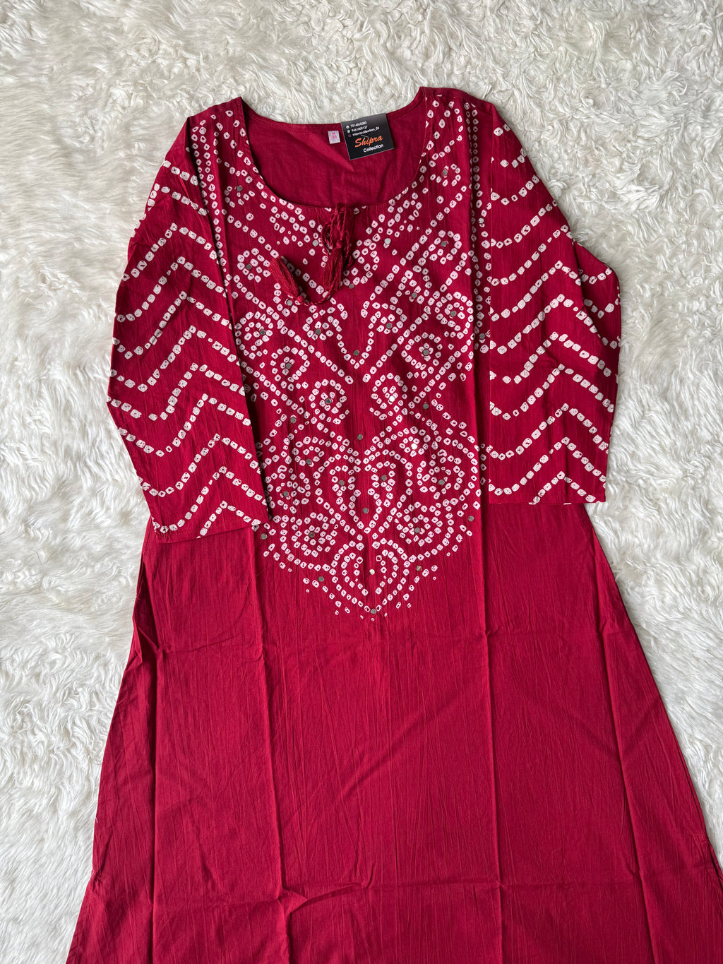 Premium Cotton Bandhani Set