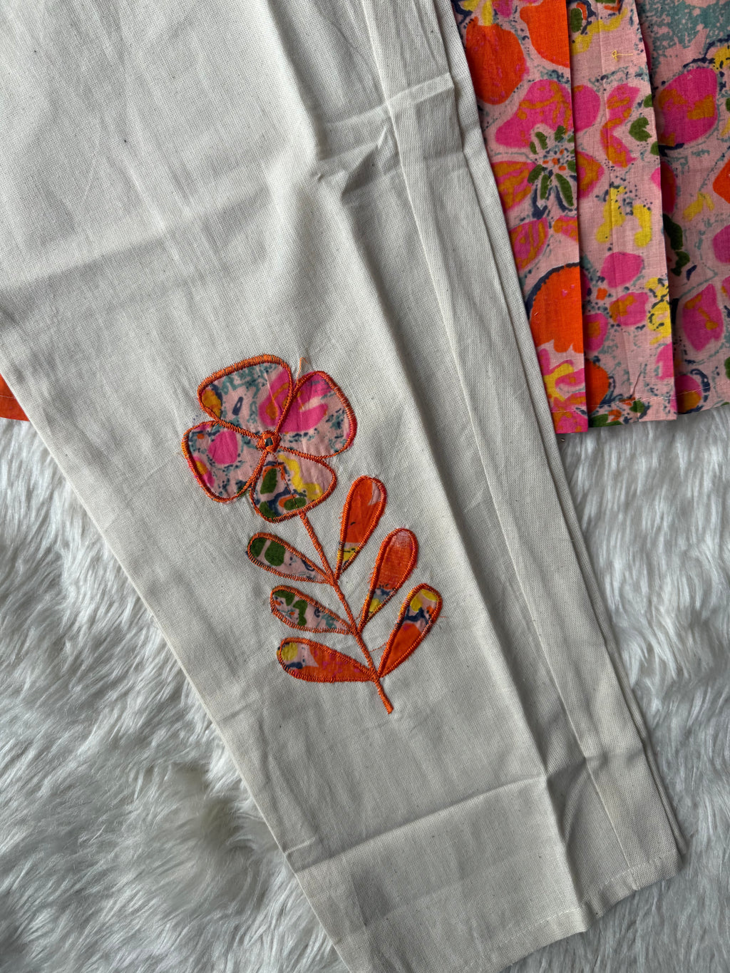 Breathable Cotton Patch Work Co-ord Set